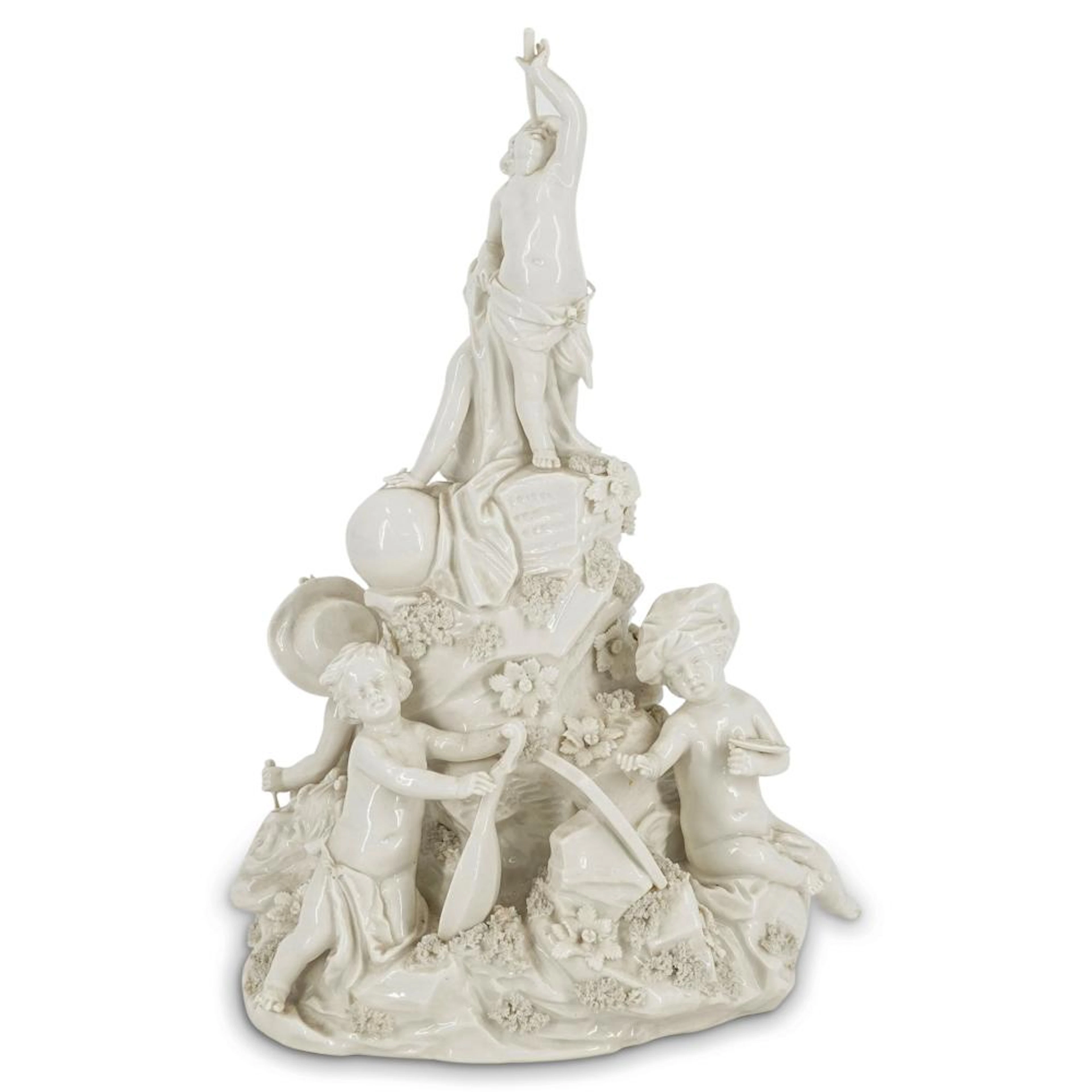 Antique Nymphenburg Porcelain Group Figurine
