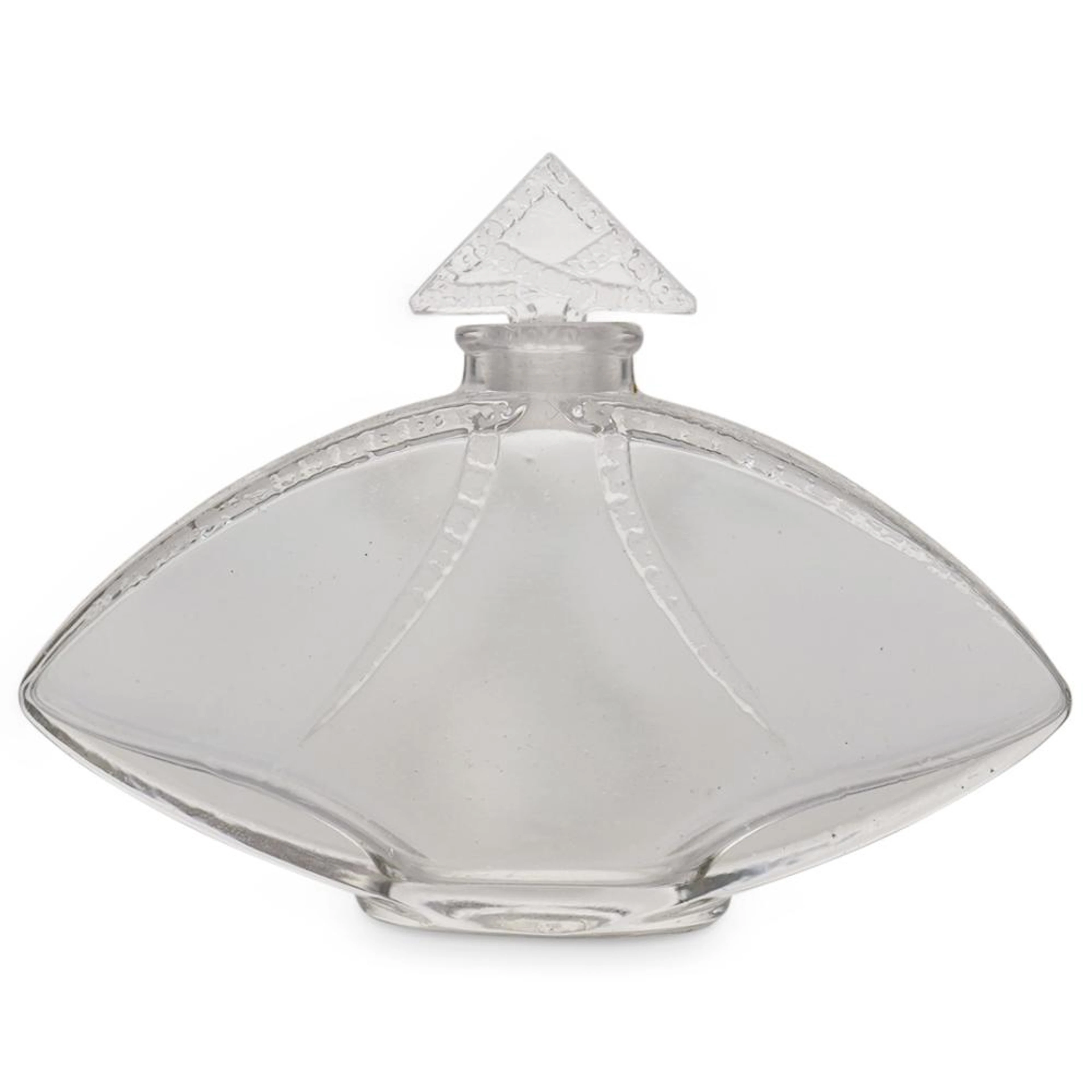 Rene Lalique "Houbigant" Glass Perfume Bottle