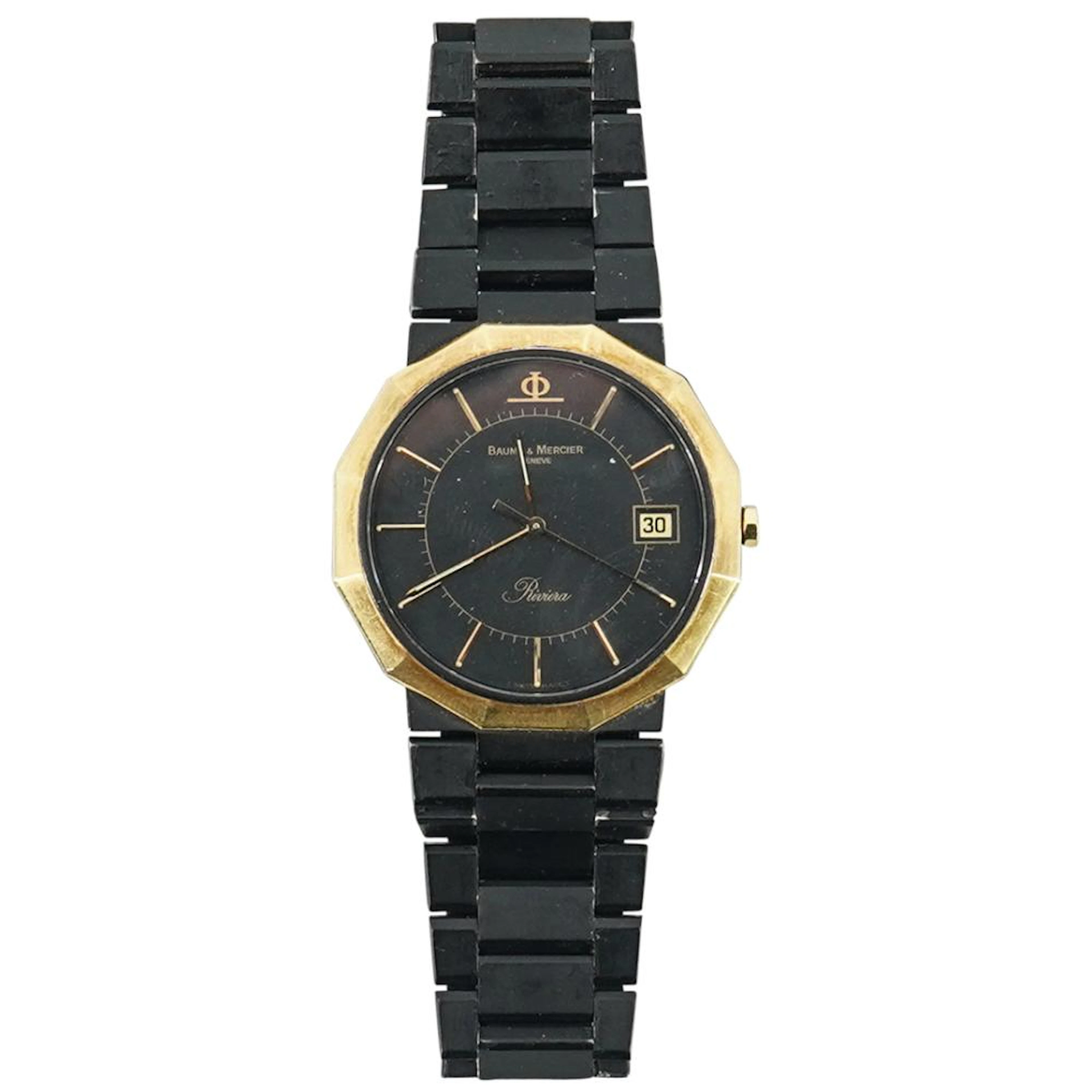 18k Gold Baume & Mercier Riviera Watch