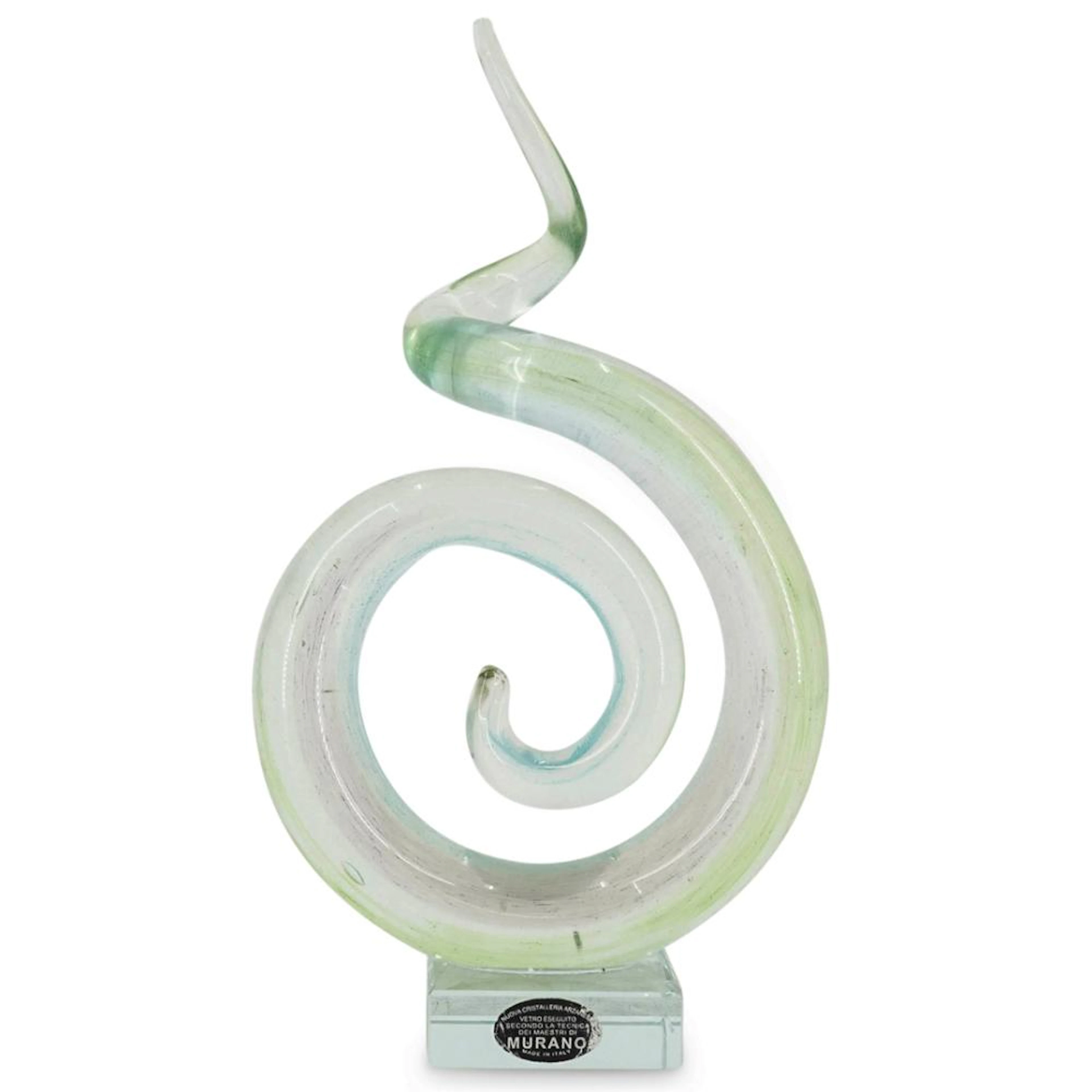Vintage Murano Glass Spiral Sculpture