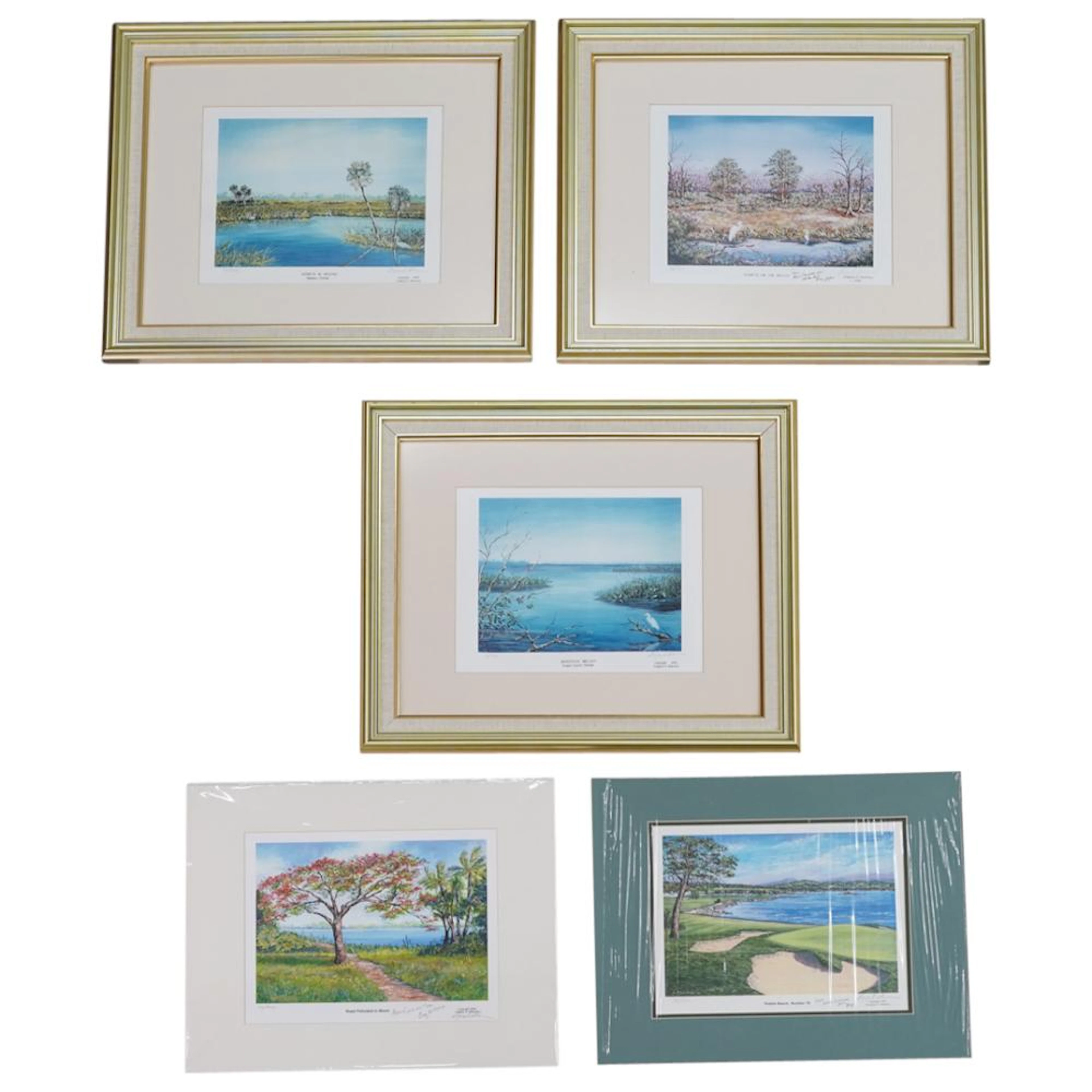 (5Pc) Gregory Sherman Signed Prints