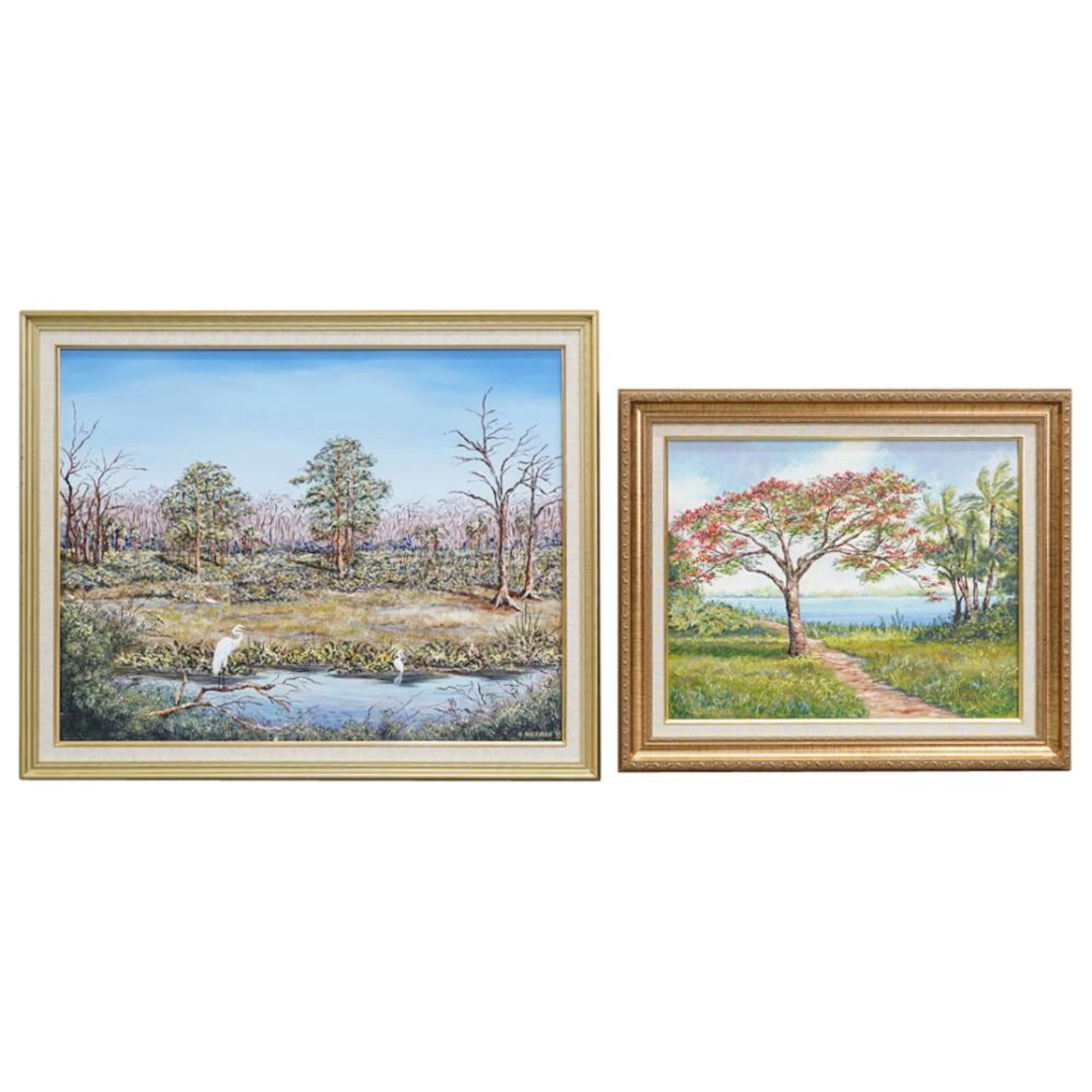 (2Pc) Gregory Sherman Oil Paintings on Canvas