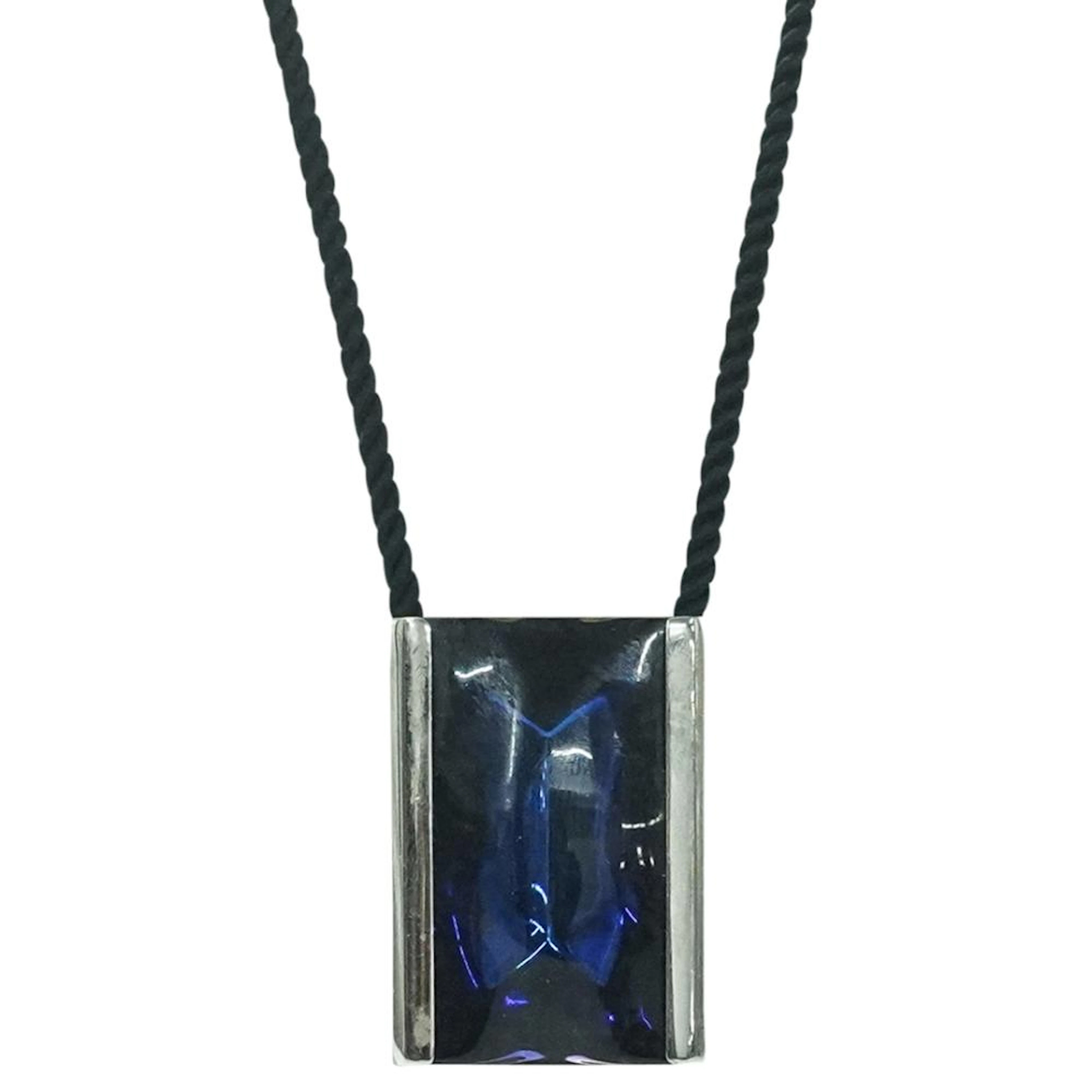(2 Pc) Baccarat Sterling Silver "Insomnight" Pendant & Earrings Set
