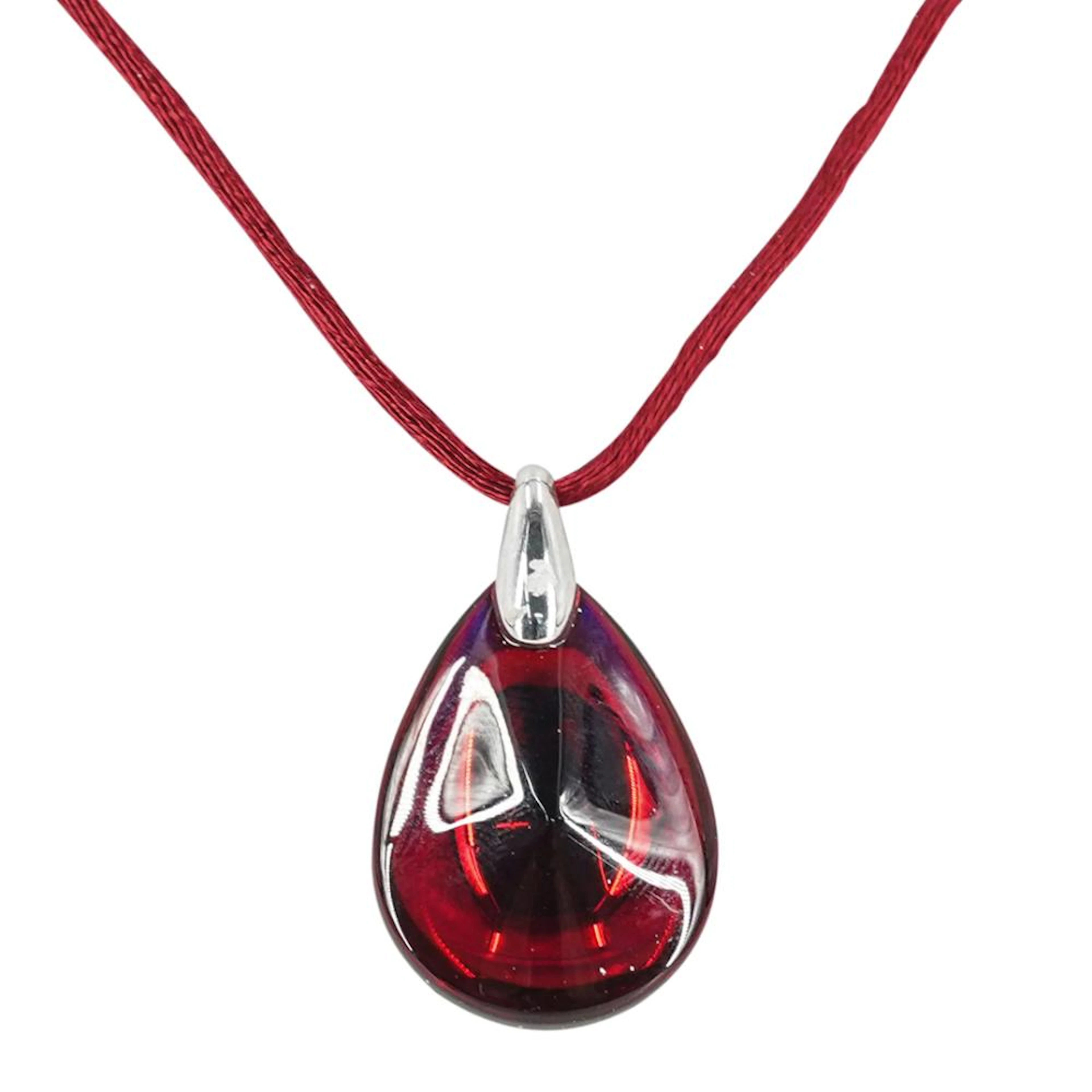 Baccarat Sterling Silver Necklace W/ Pendant