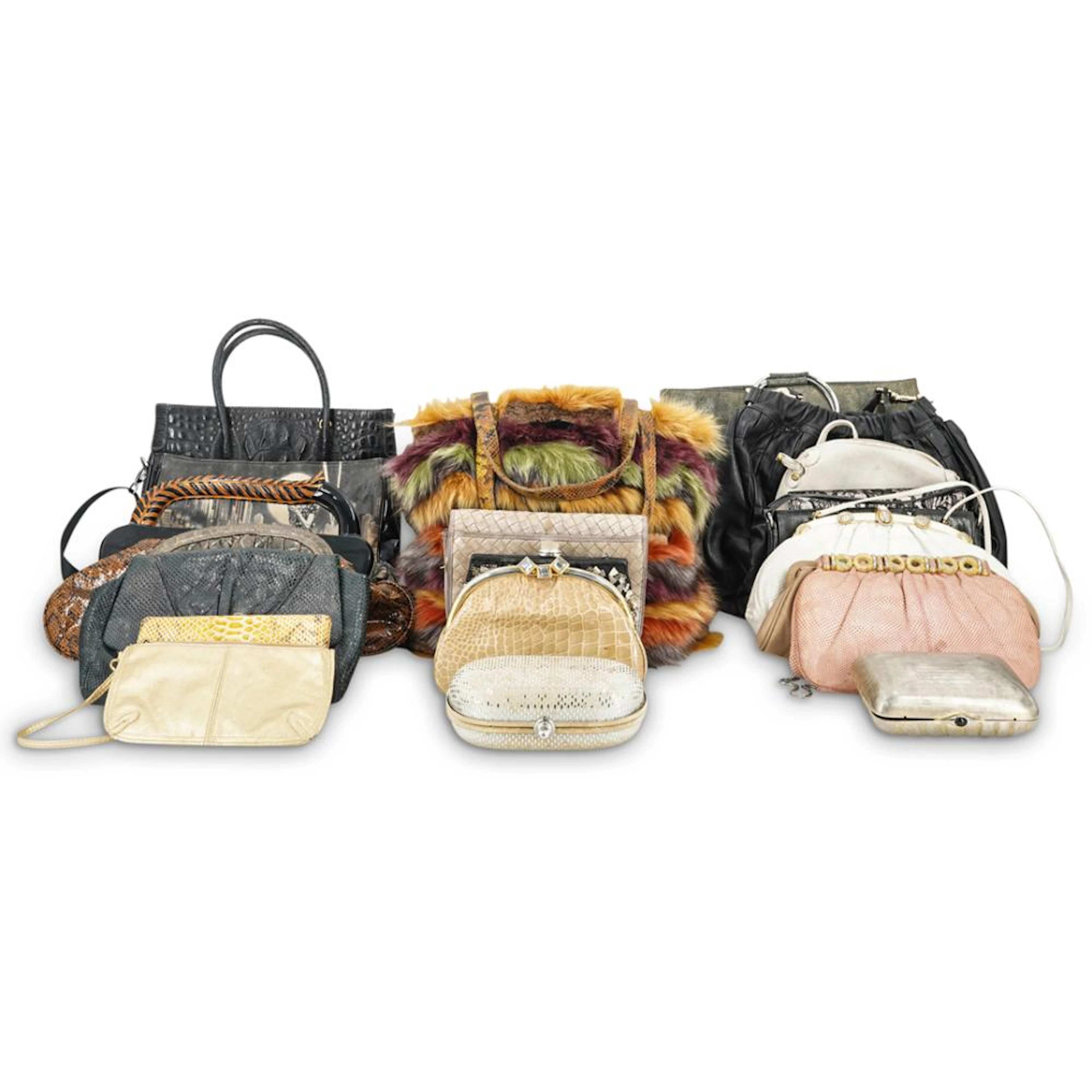 (21 Pc) Vintage Designer Bags Grouping Set