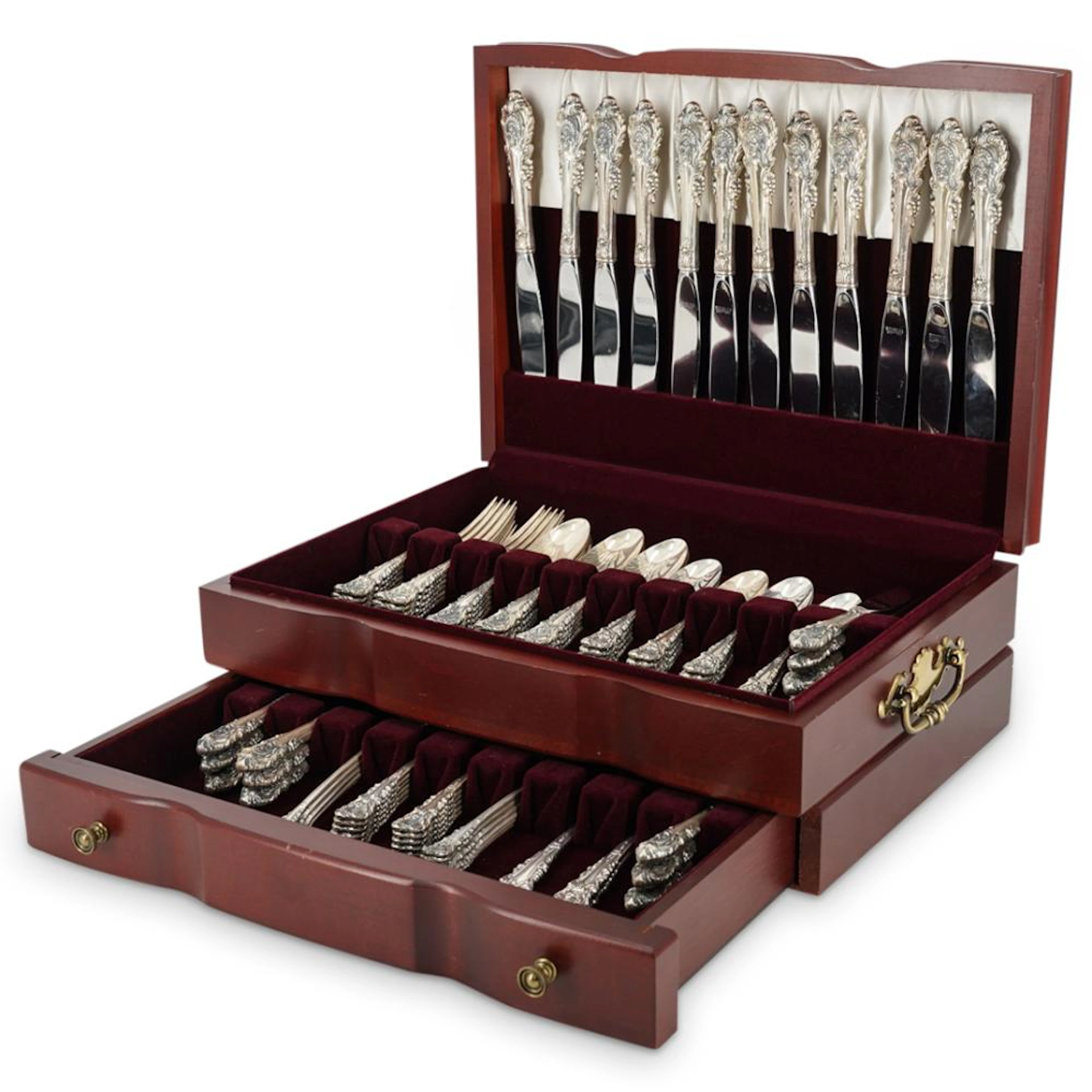 (98 Pc) Wallace "Sir Christopher" Sterling Silver Flatware Set