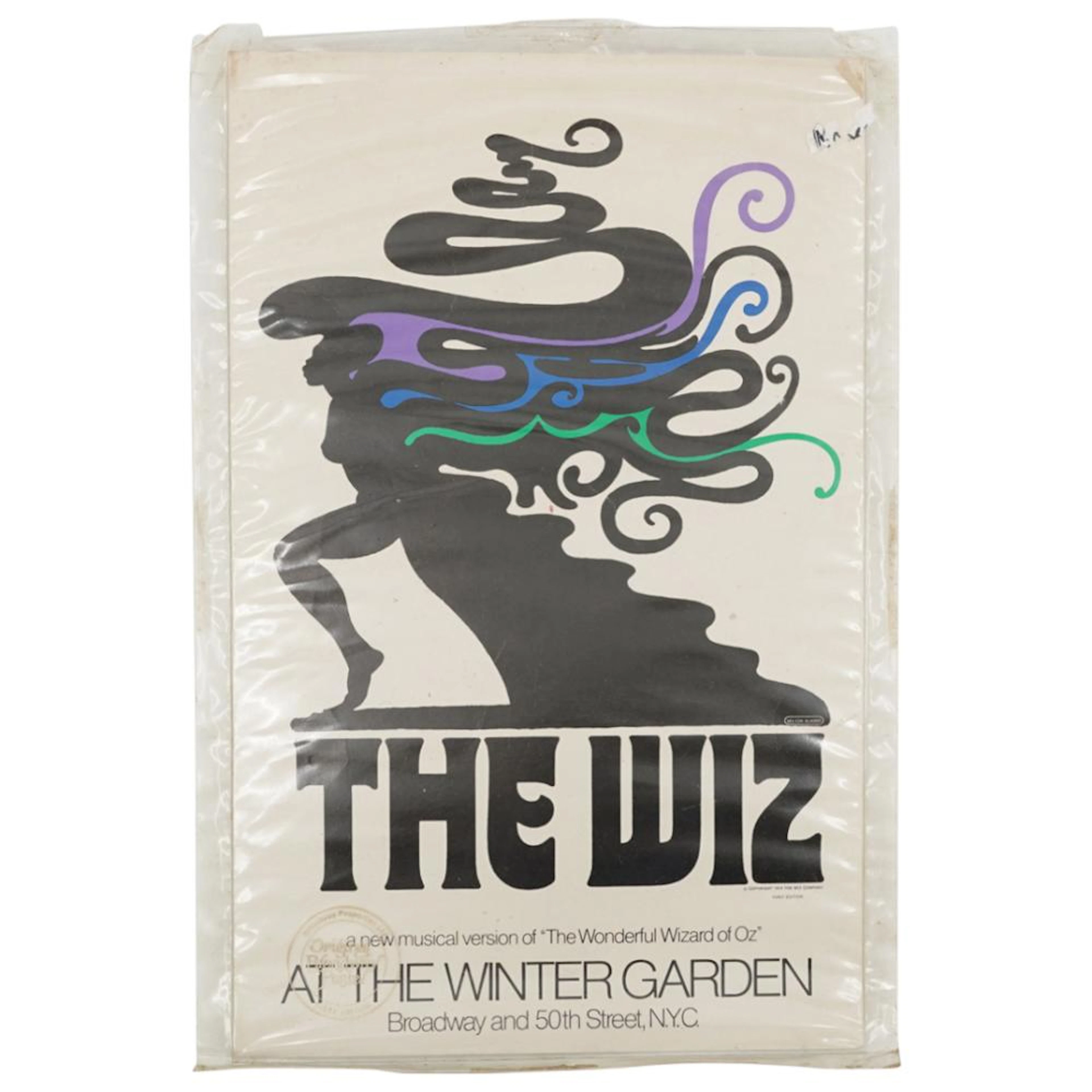 First Edition Broadway Poster For "The Wiz" At The Winter Garde