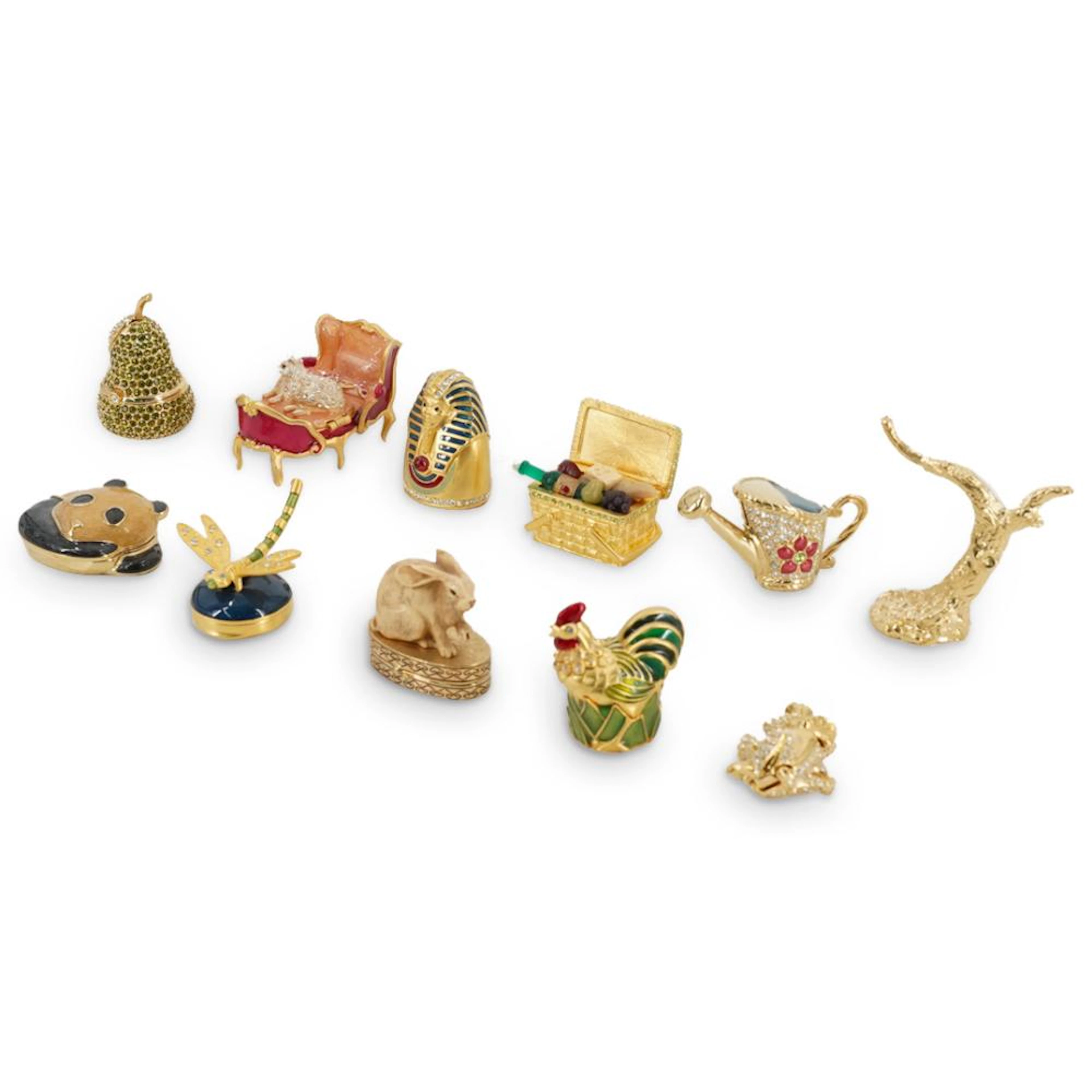 (10 Pc) Estee Lauder Solid Perfume Compacts Grouping Set