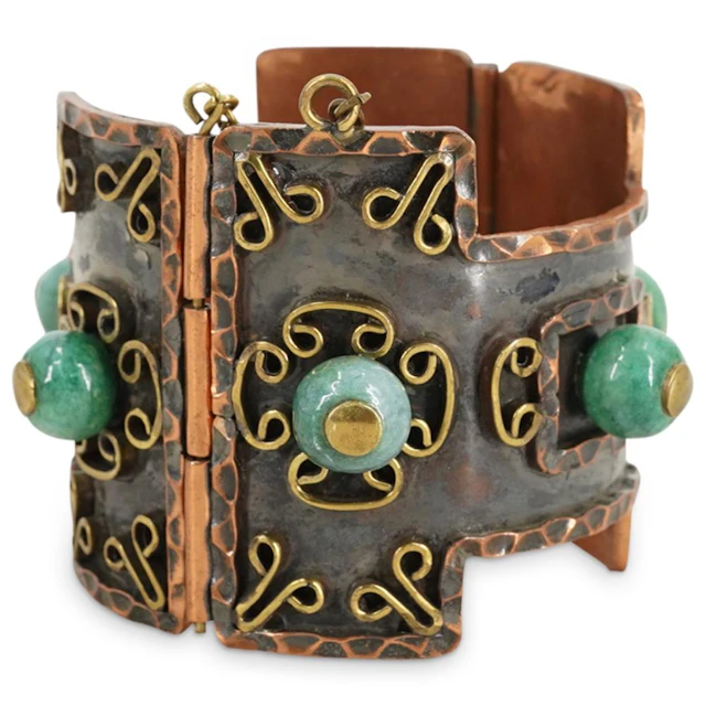 Vintage Mexican Copper Cuff Bracelet