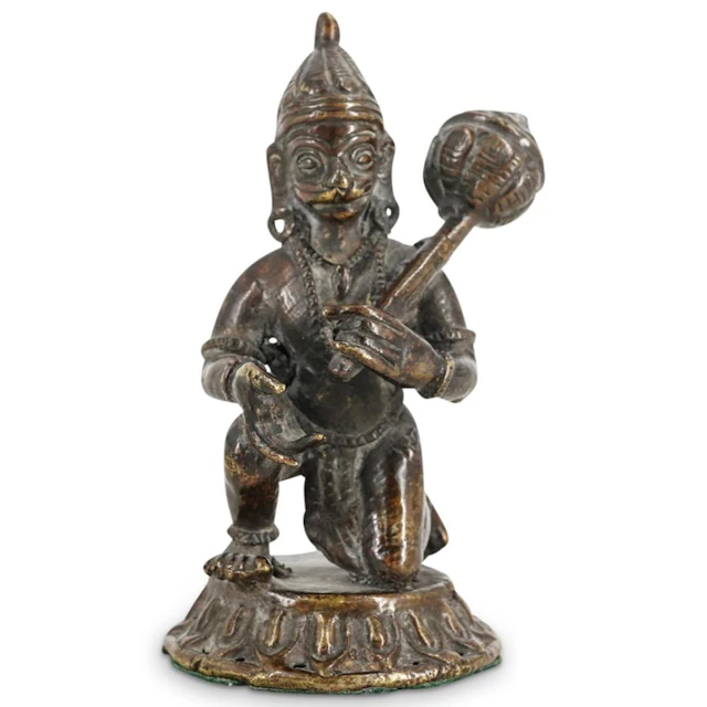 Antique Southeast Asian Bronze Hanuman Sculpture