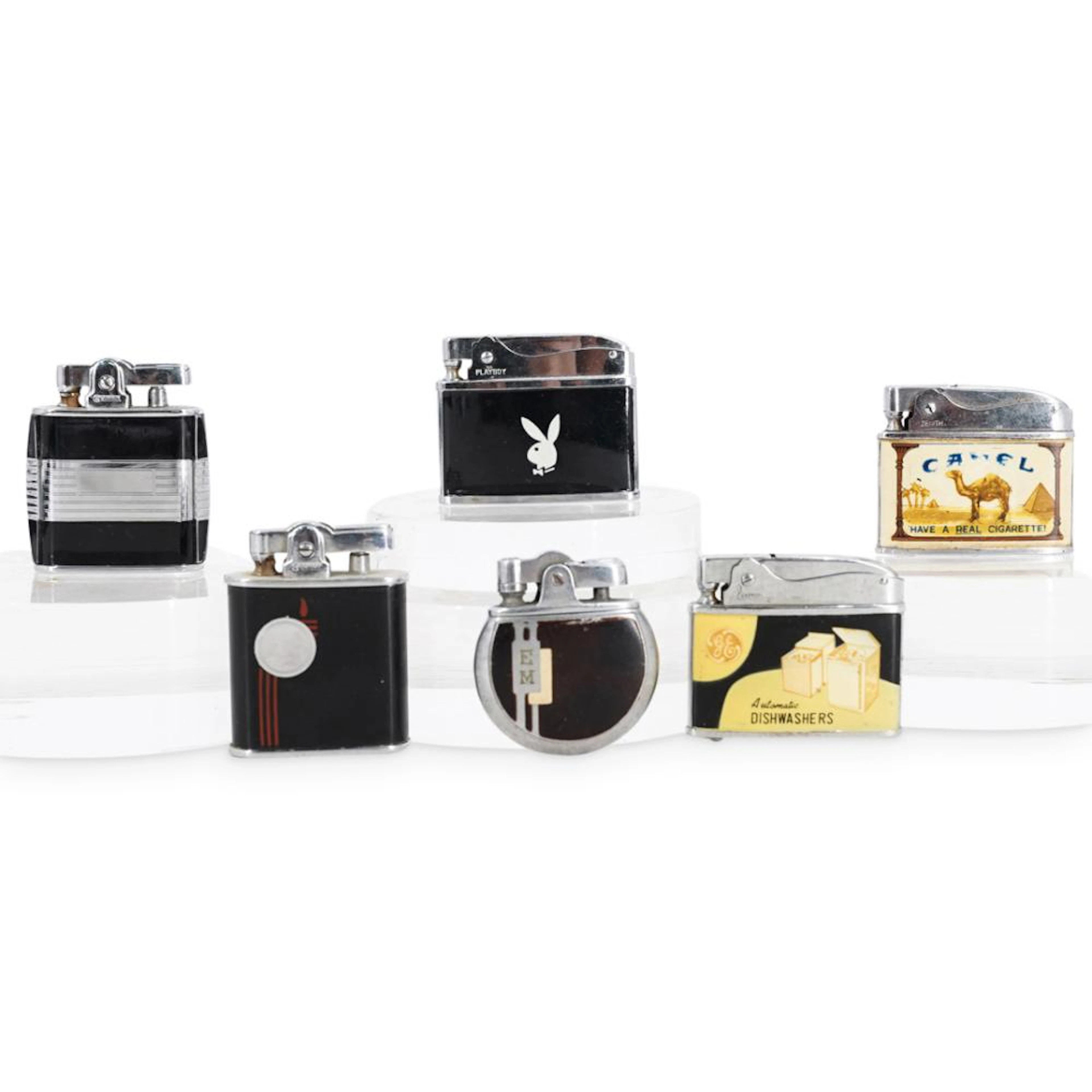 (6) Vintage Pocket Lighters Grouping Set
