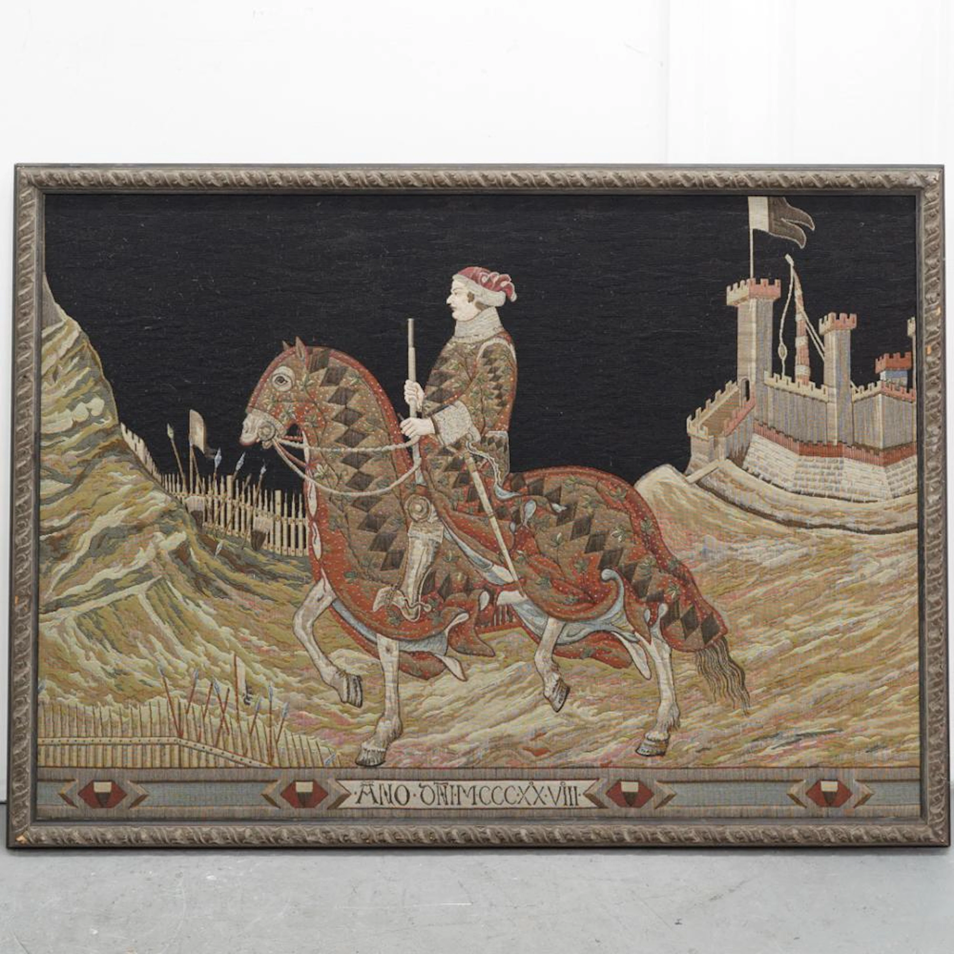 After Simone Martini Knight Of Siena Tapestry