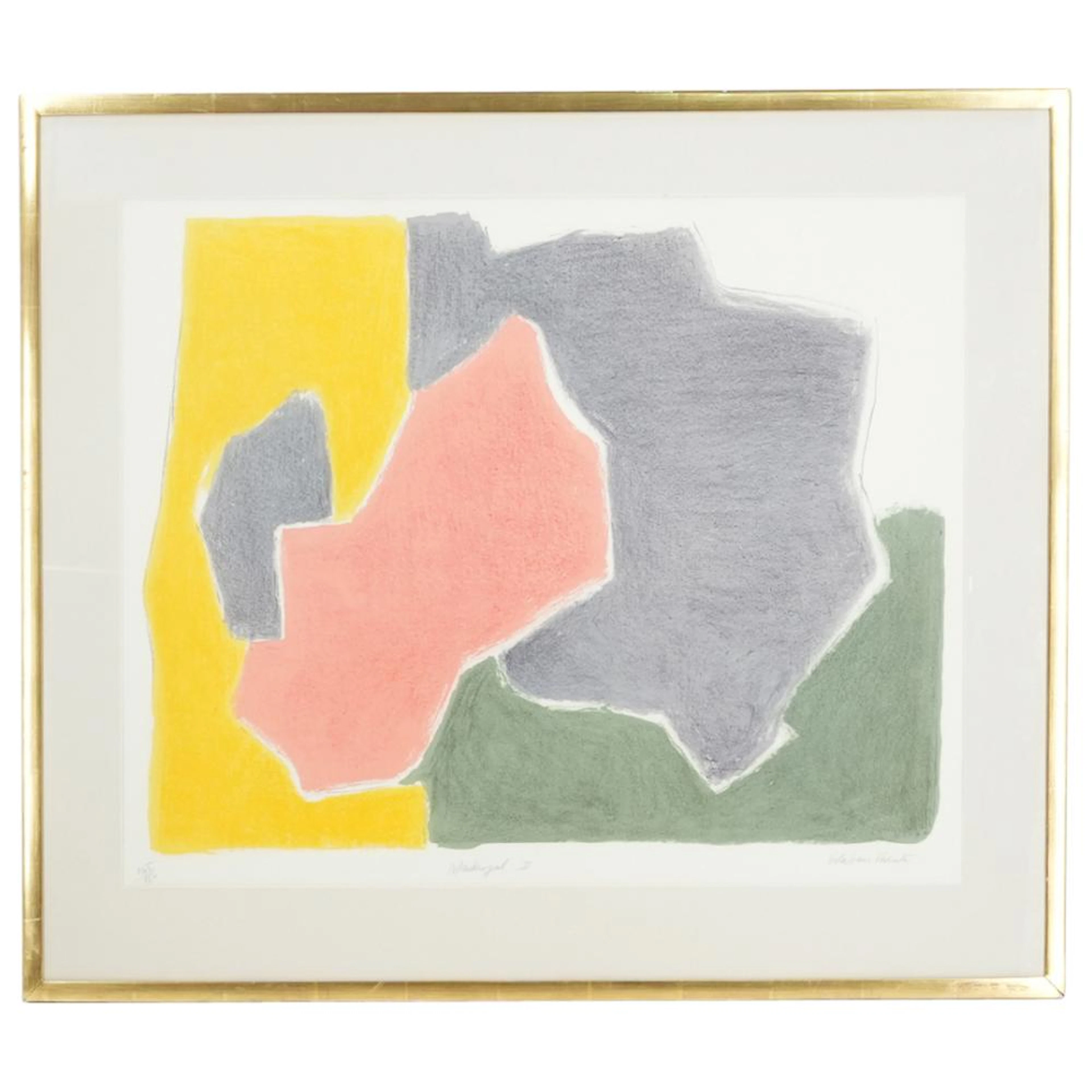 Signed Esteban Vicente (1903-2001) "Madrigal II" Lithograph
