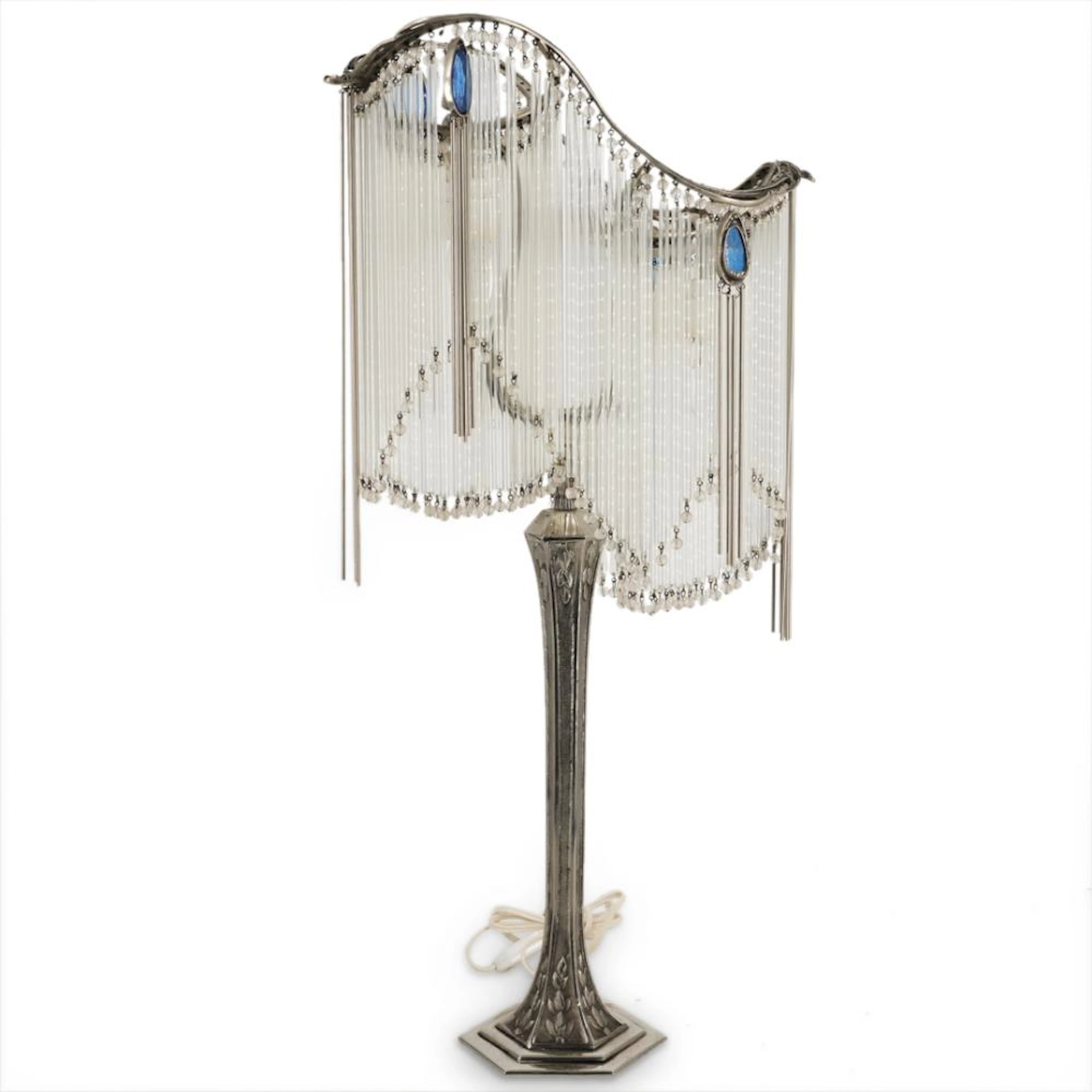 Hector Guimard Art Nouveau Bronze Table Lamp