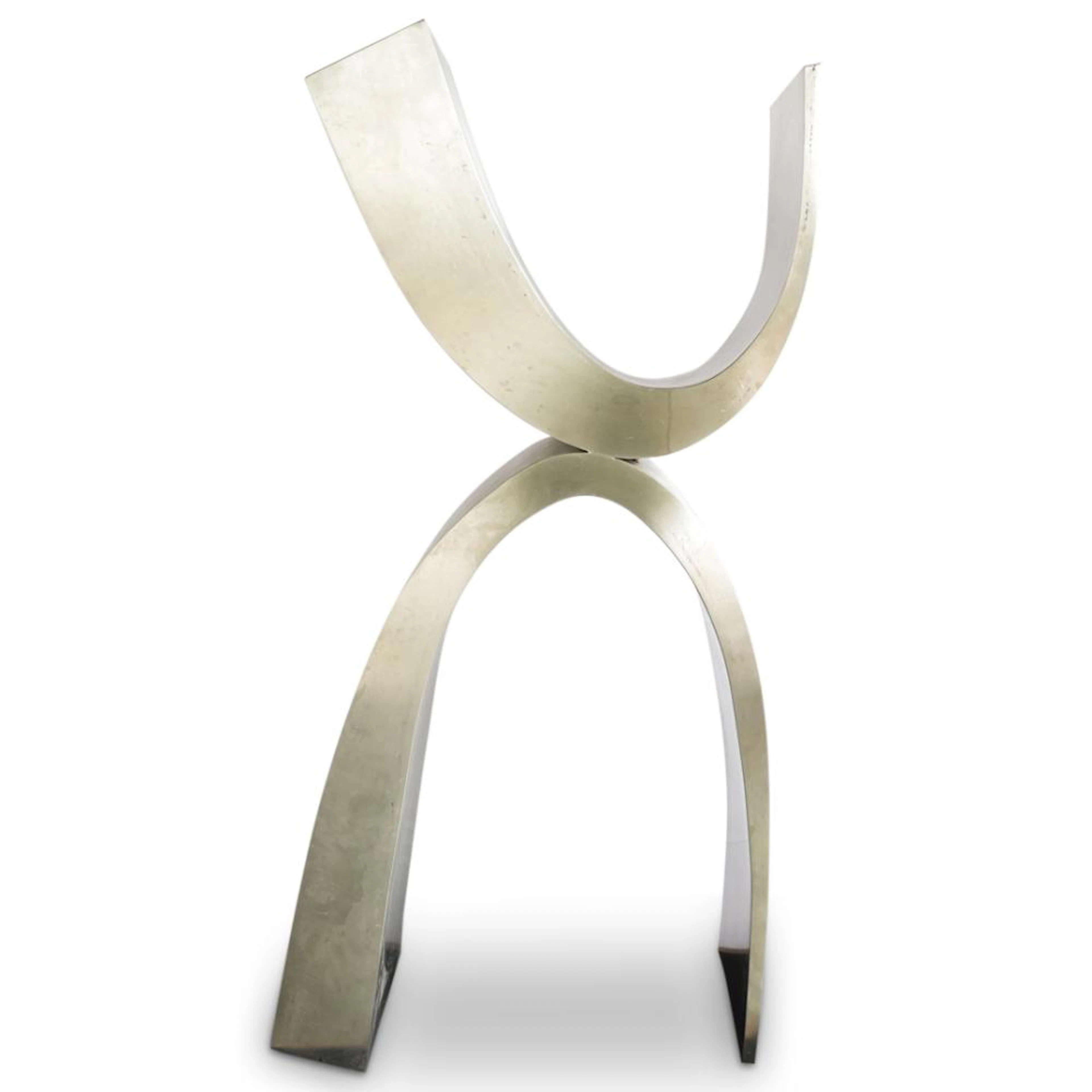 Marzio Cecchi Attributed Stainless Steel Sculpture