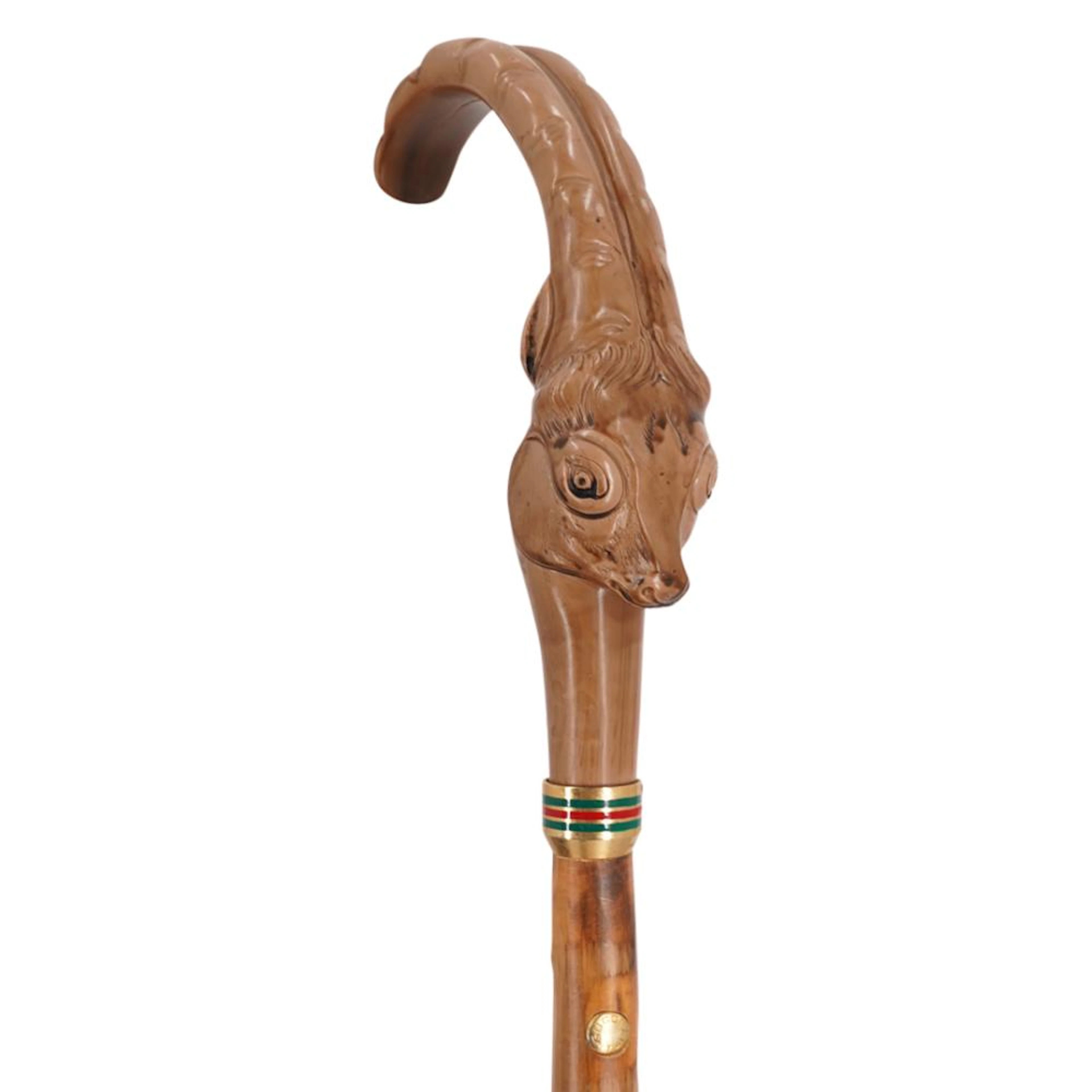 Italian Gucci Wooden Cane
