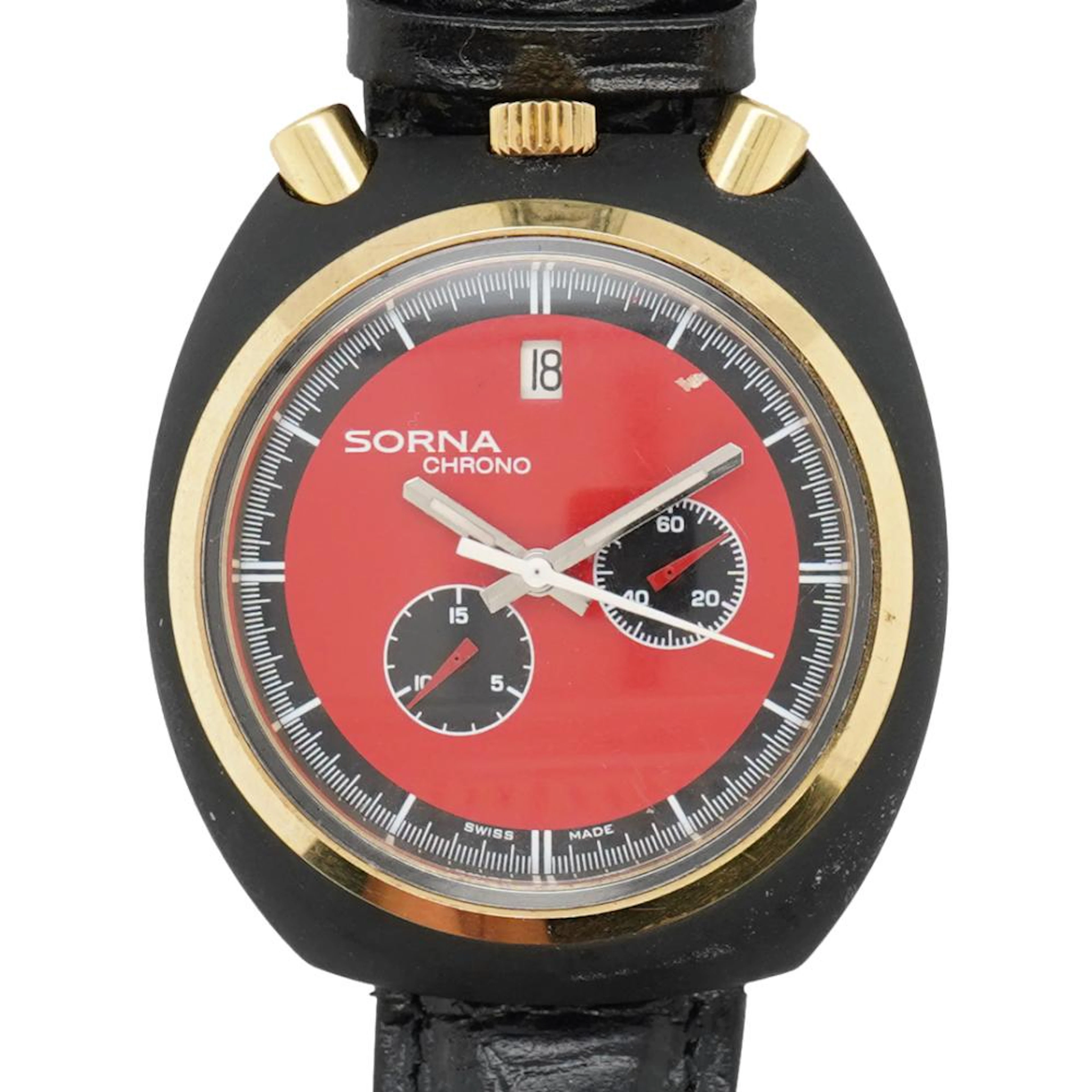 Vintage Bulls Head Sorna Chronograph Watch