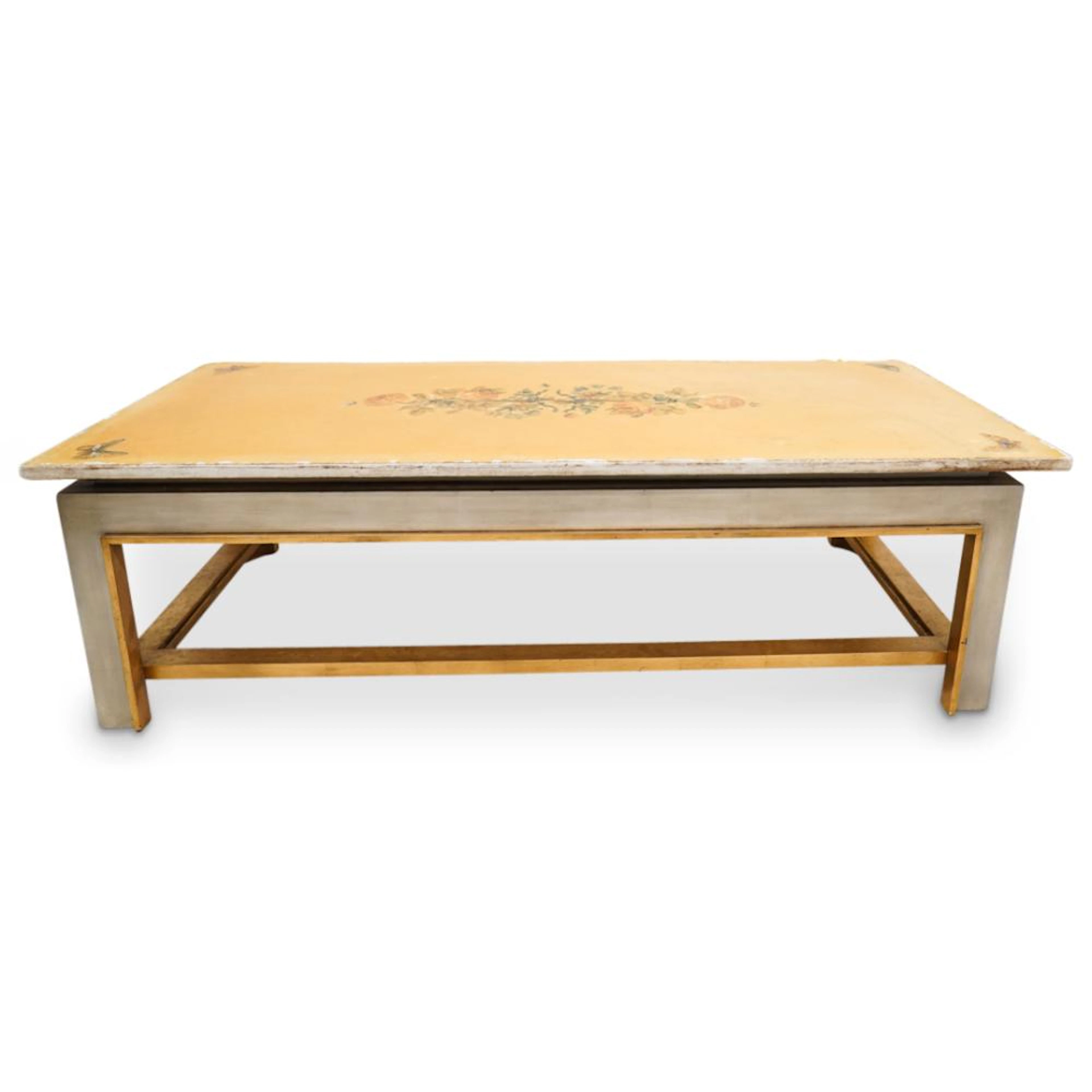1950s Emilio Martelli Marble Painted Table