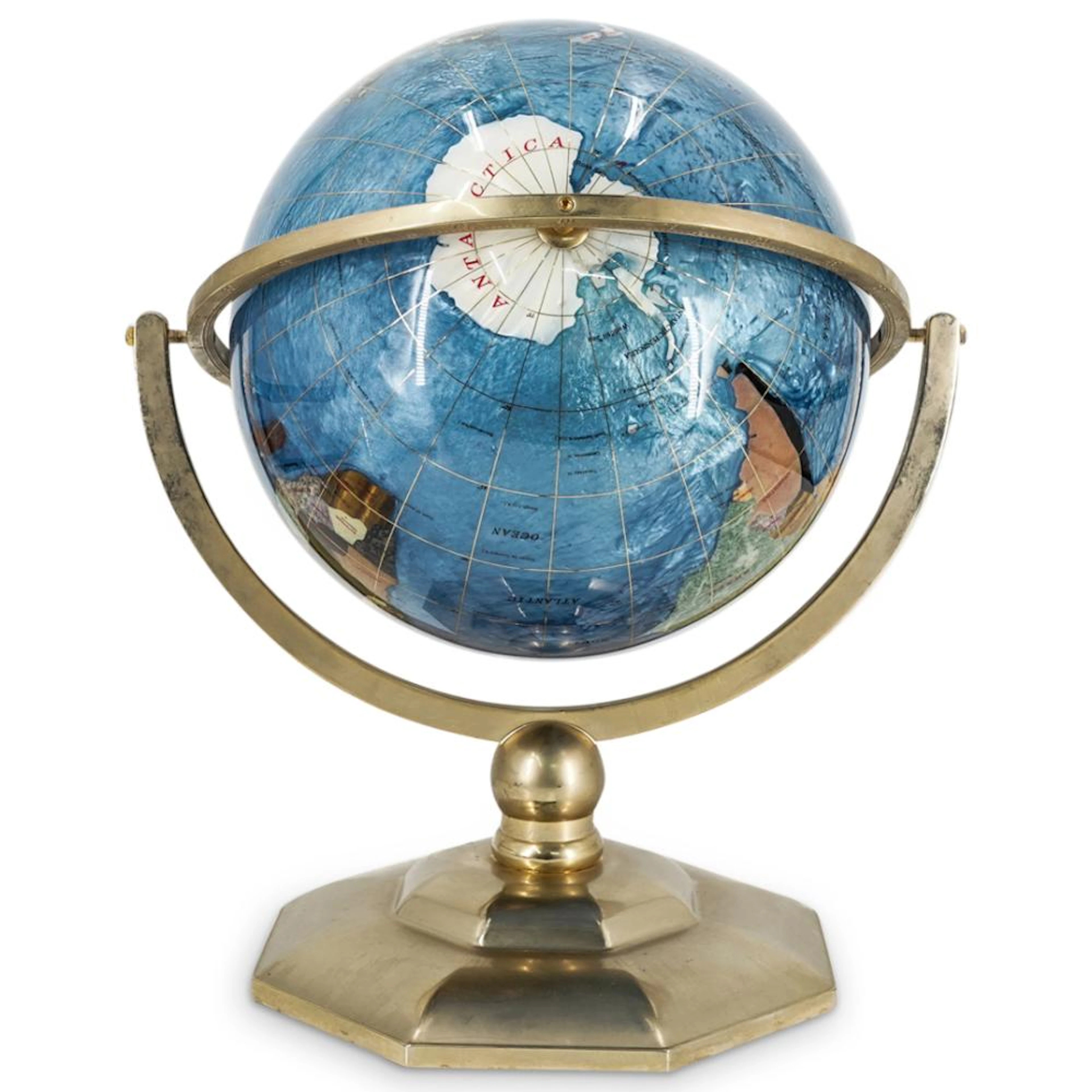 Gemstone Globe on Full Swing Meridian Base