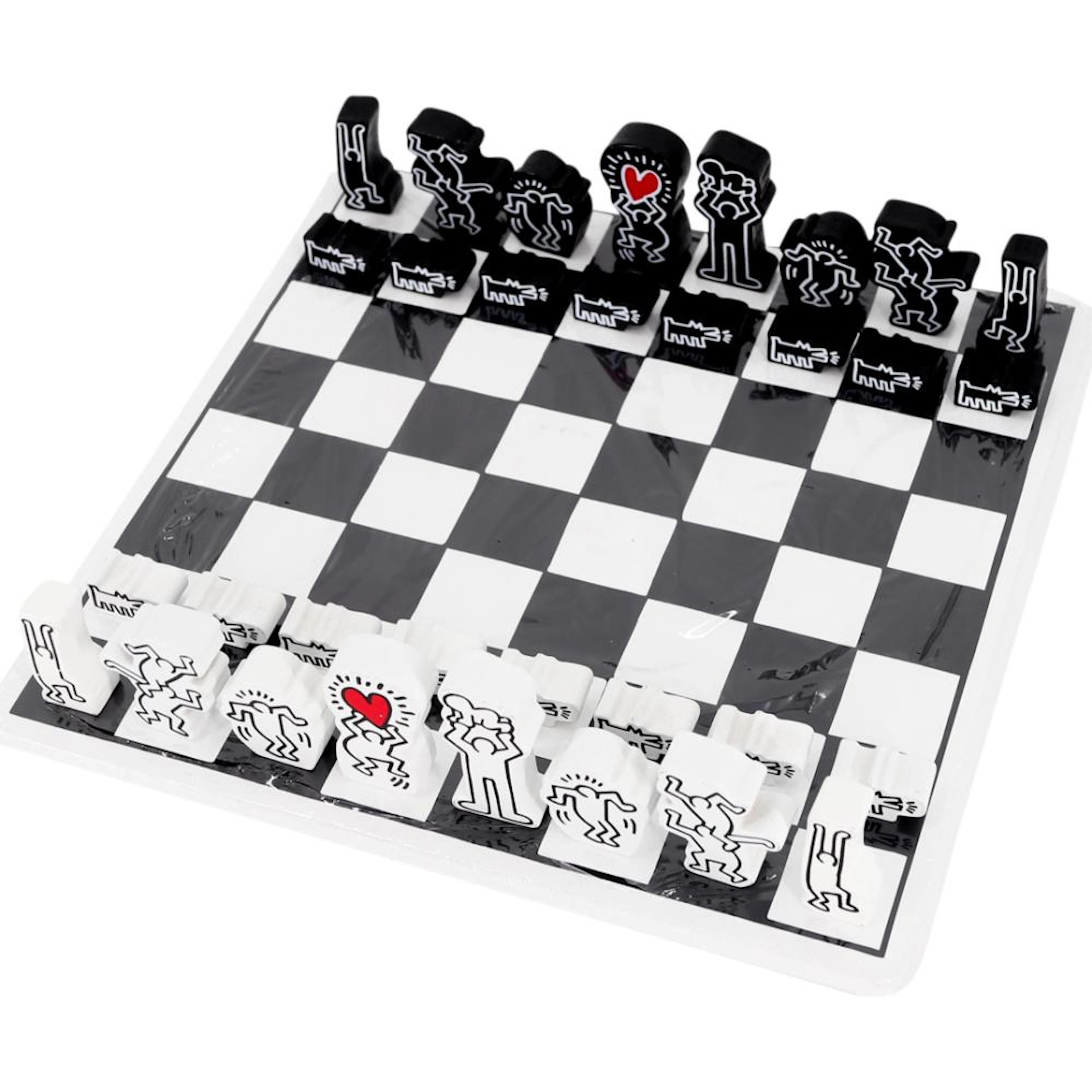 Keith Haring Chess Set Jeu D'Echec by Vilac in Box