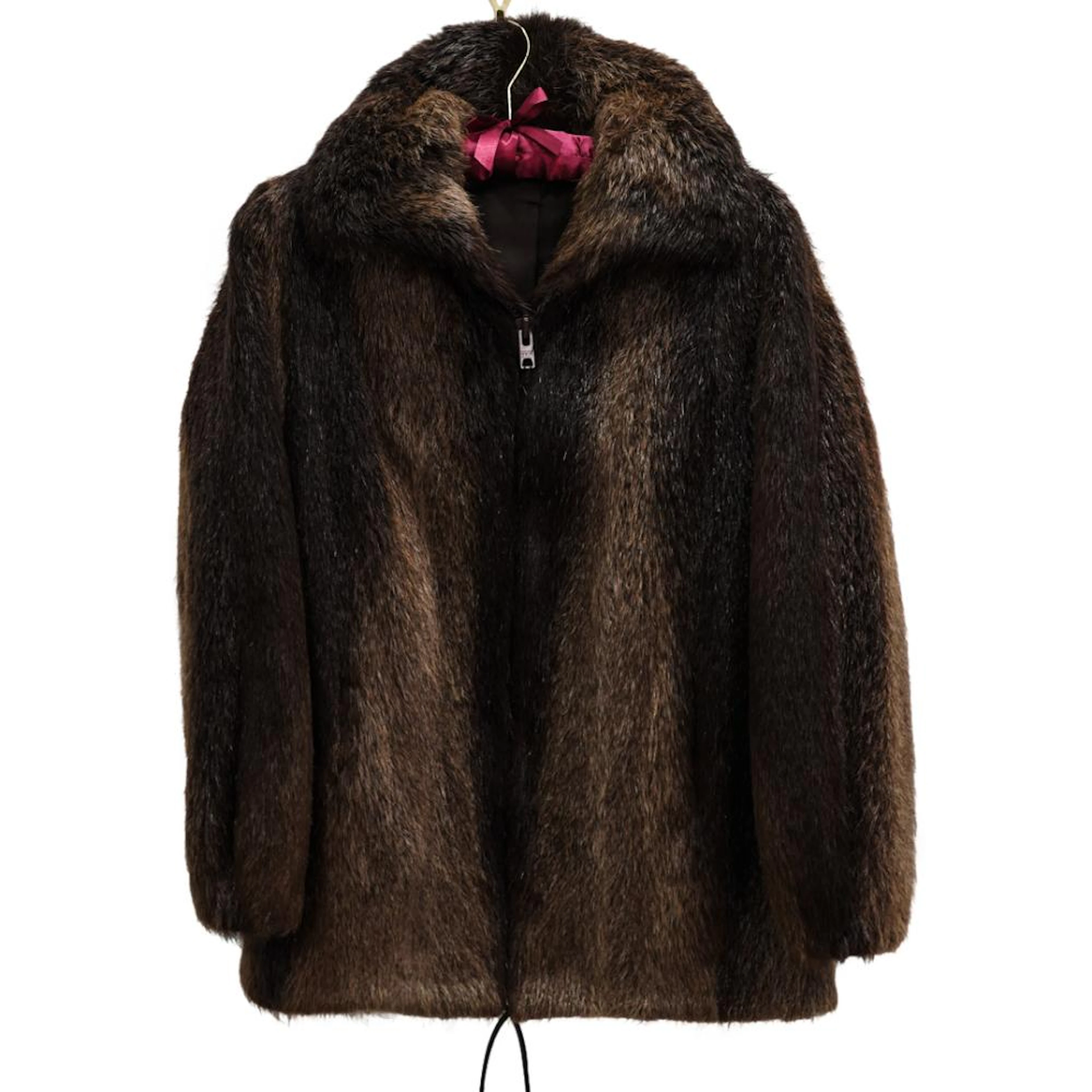 Vintage Sable Fur Ladies Coat Zipped Jacket