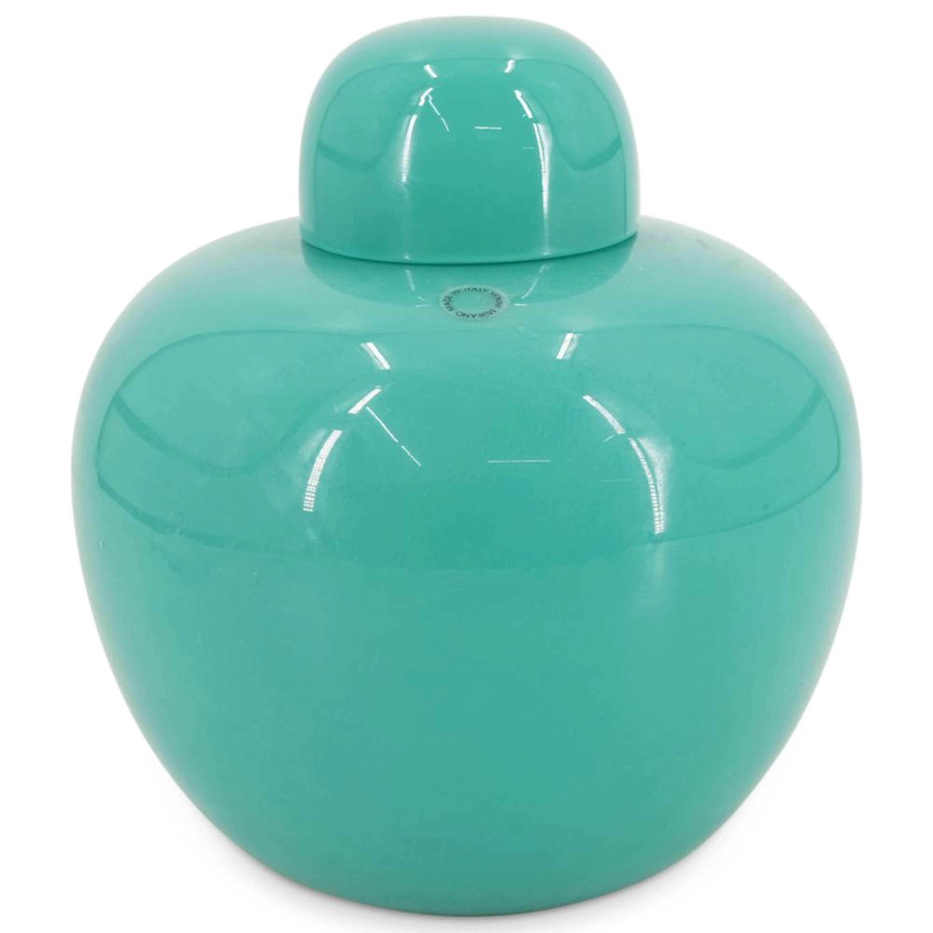 Venini Murano Glass Ginger Jar Vase