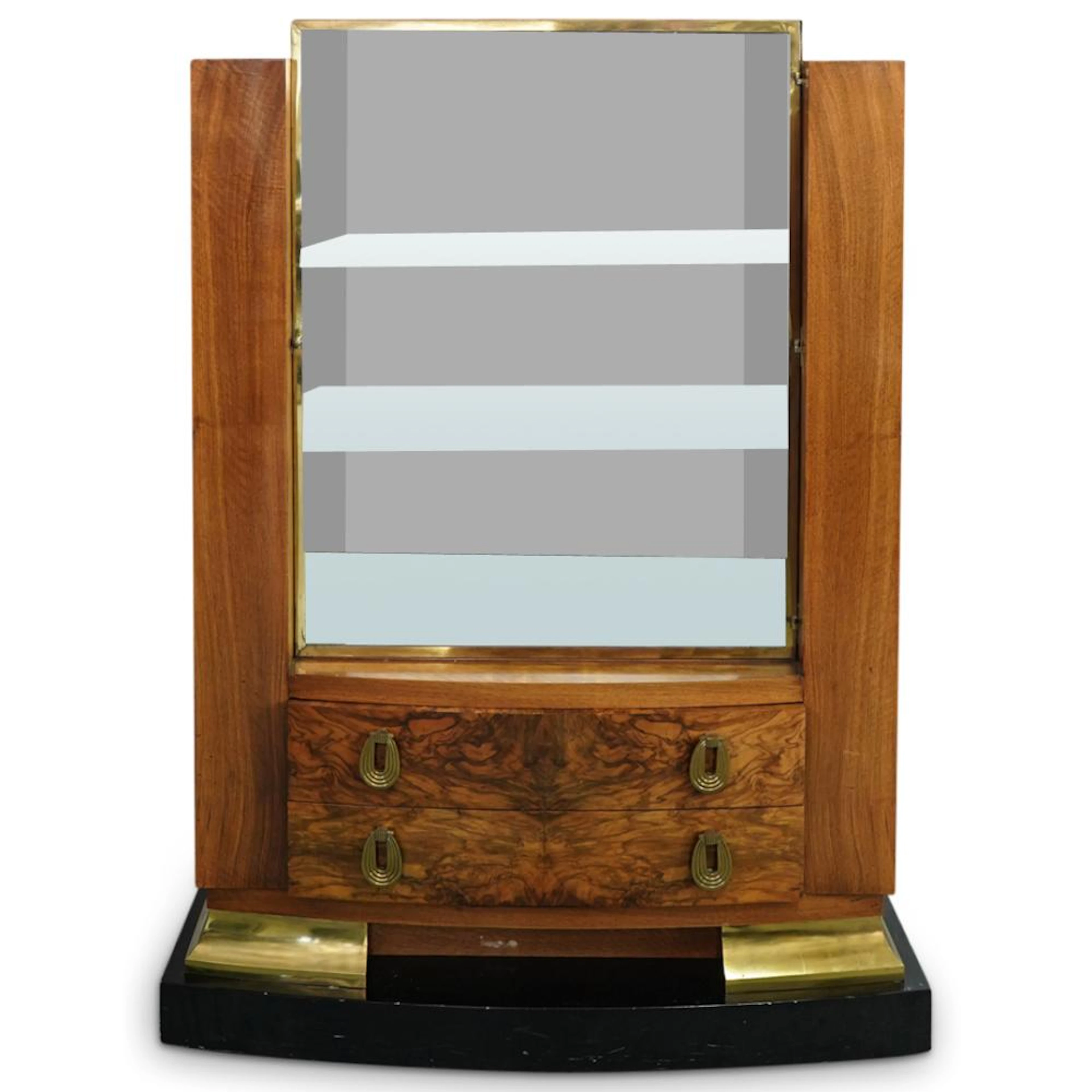 Manner of Emile-Jacques Ruhlmann Art Deco Vitrine Cabinet