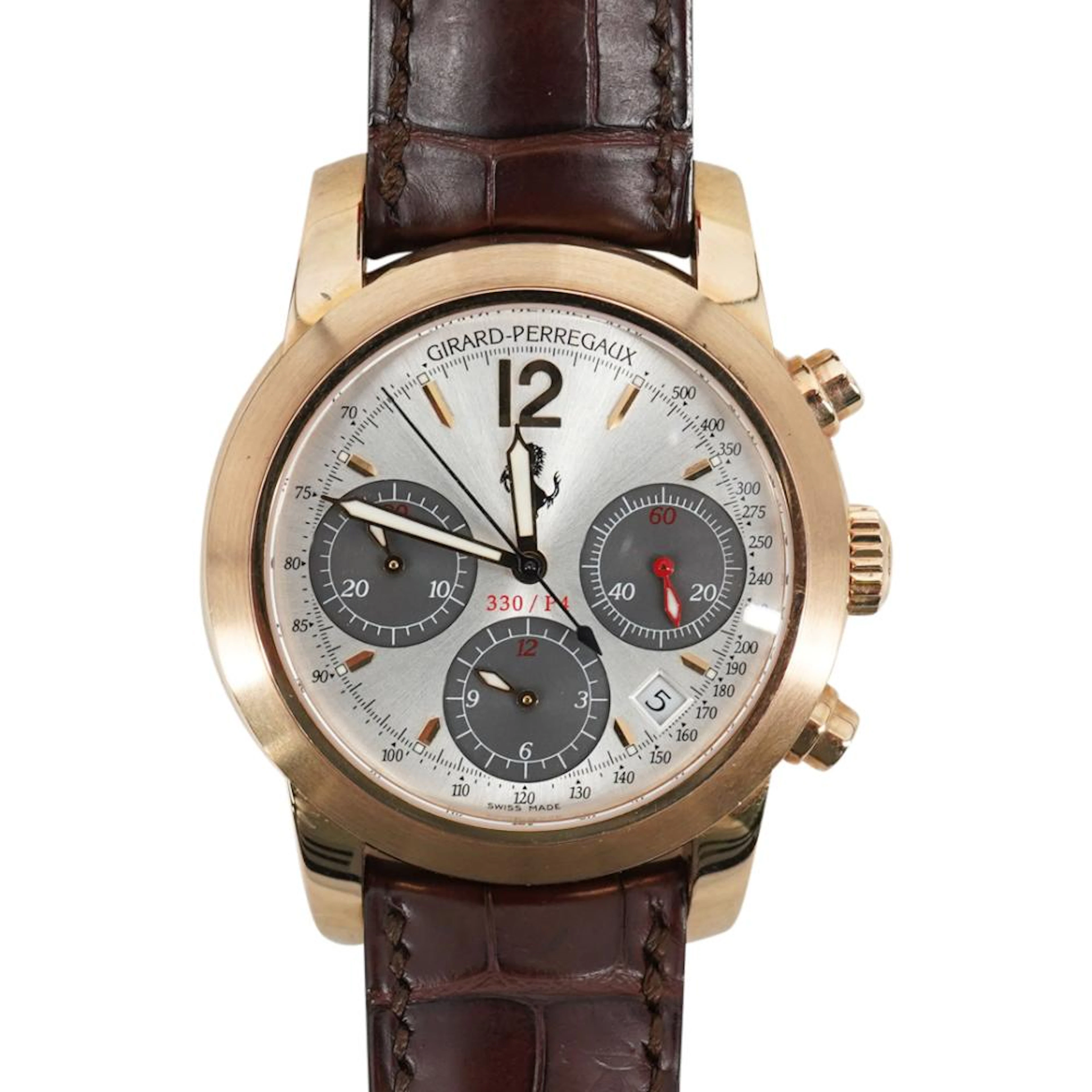 18K White Gold Girard Perregaux Ferrari Men's Watch Ref. 8028