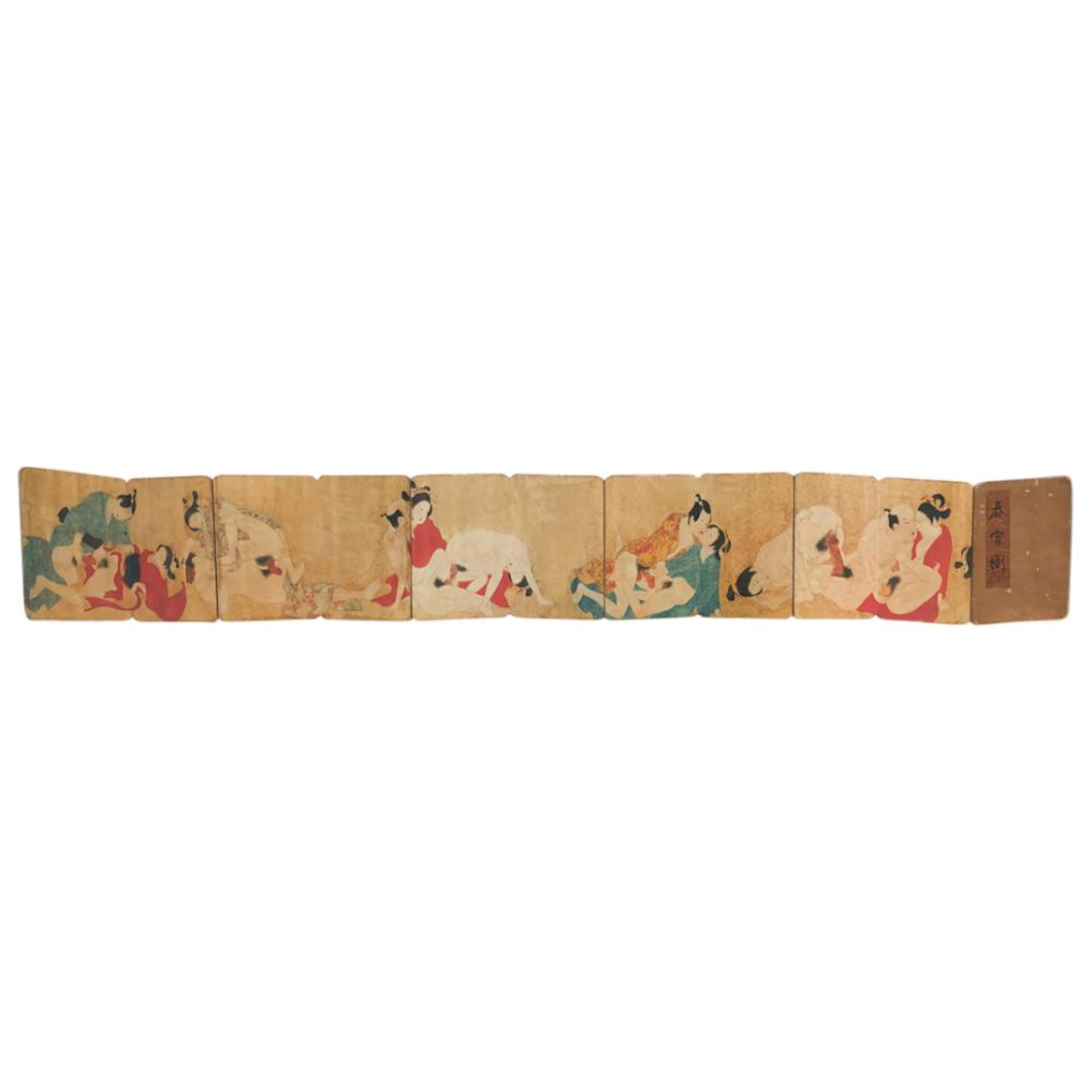 Antique Japanese Shunga Erotic Print Book