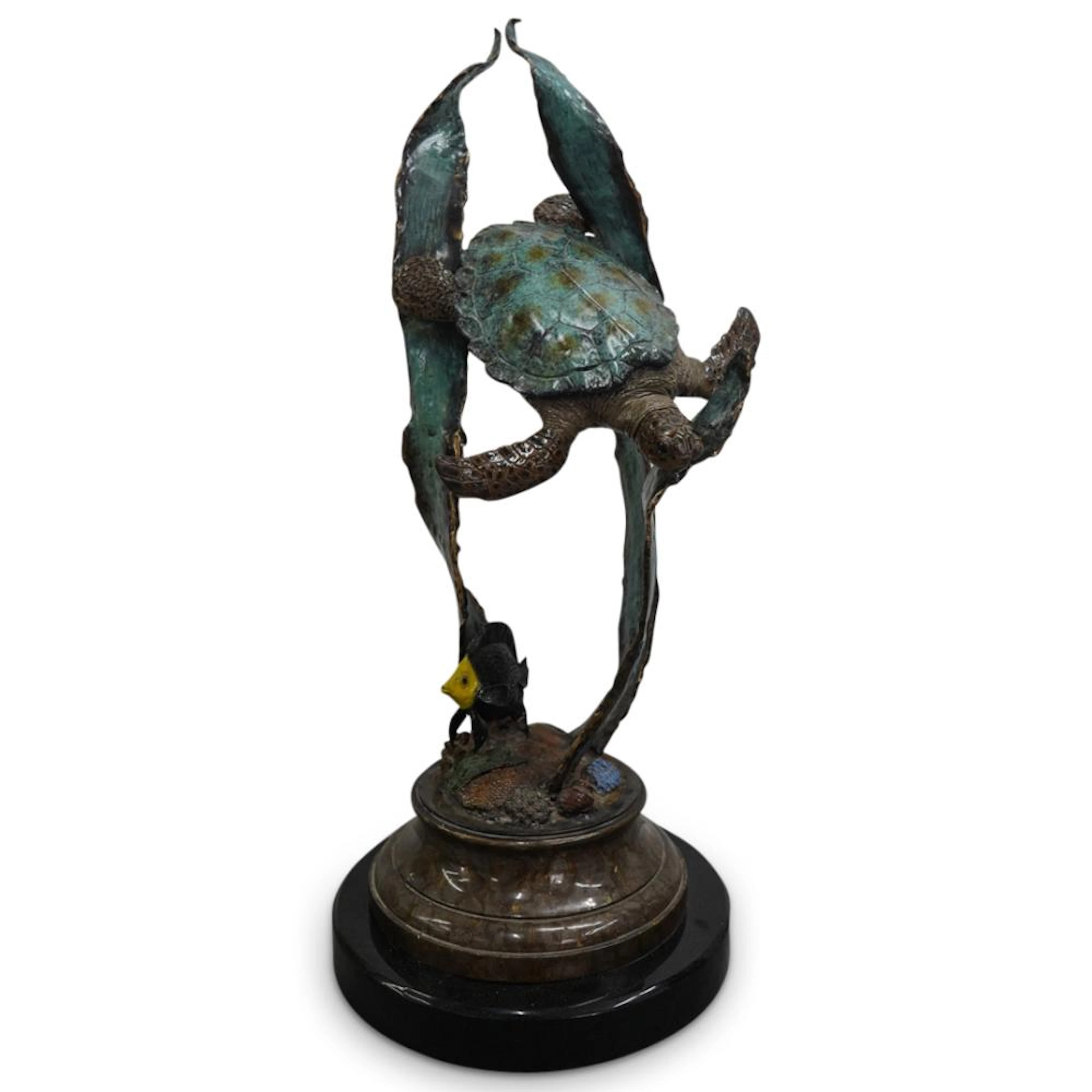 Large John Townsend (B. 20th C.) Marine Life Bronze Sculpture