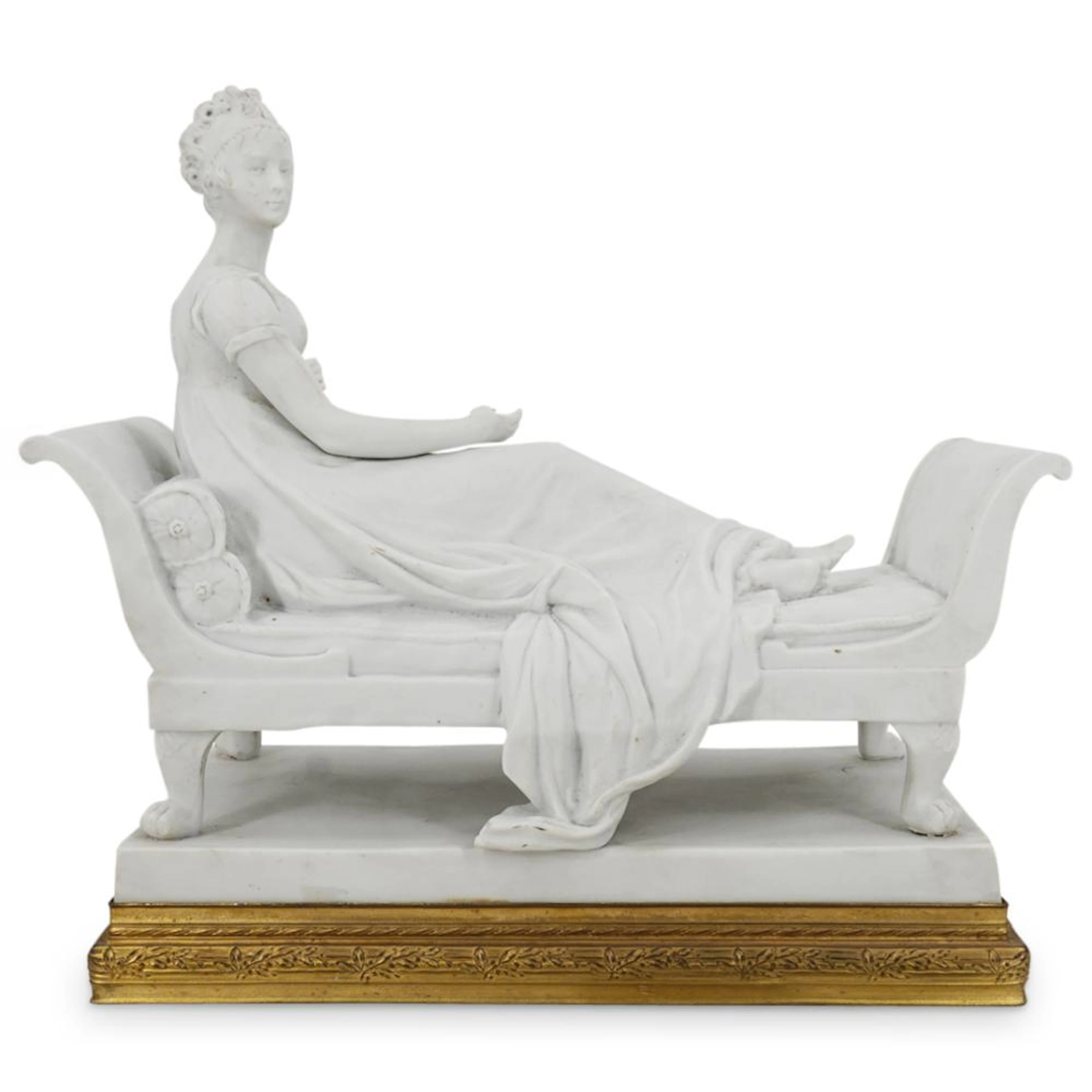 Antique Sevres "Madame Récamier" Porcelain Sculpture