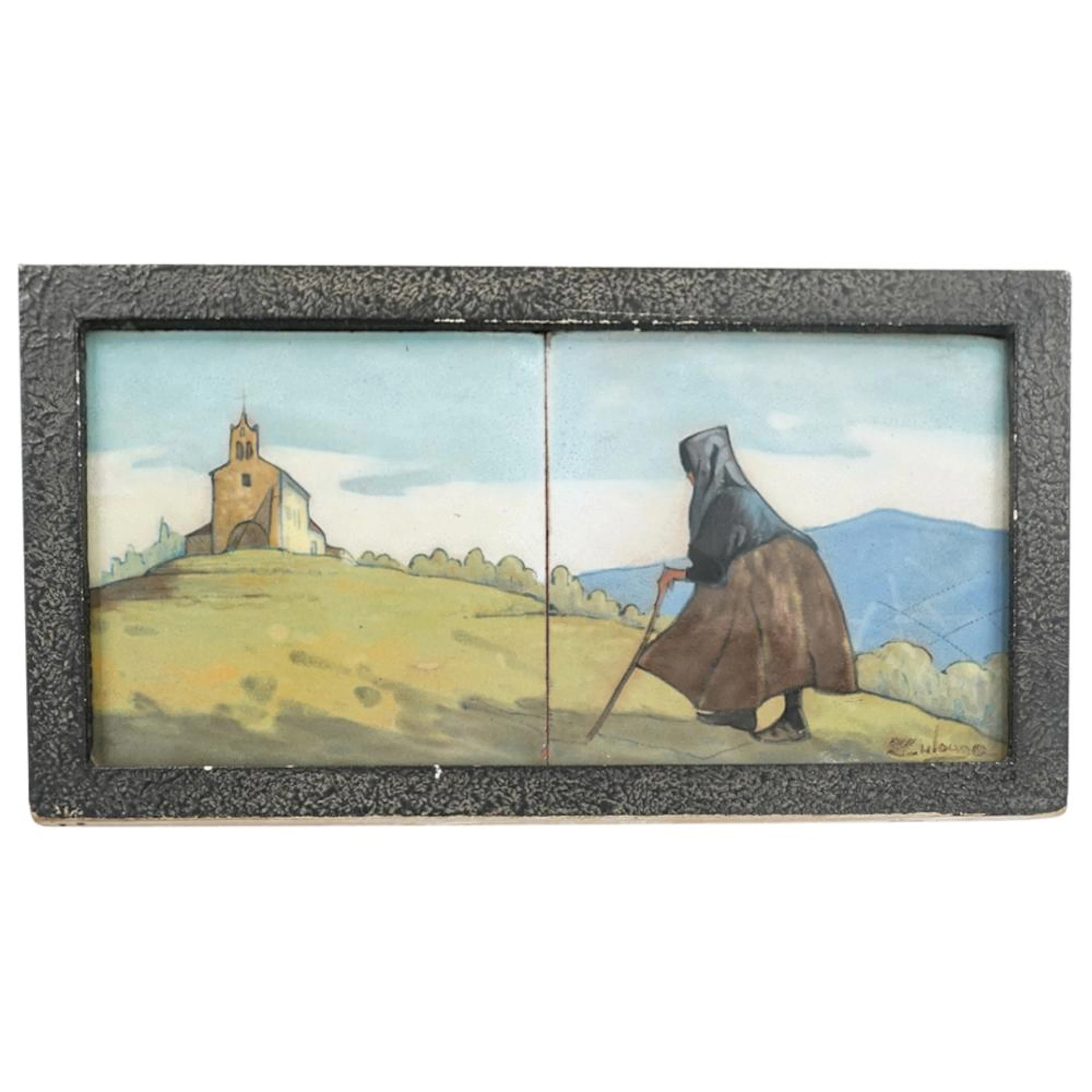 Ignacio Zuloaga y Zabaleta (1870-1945) Tile Painting