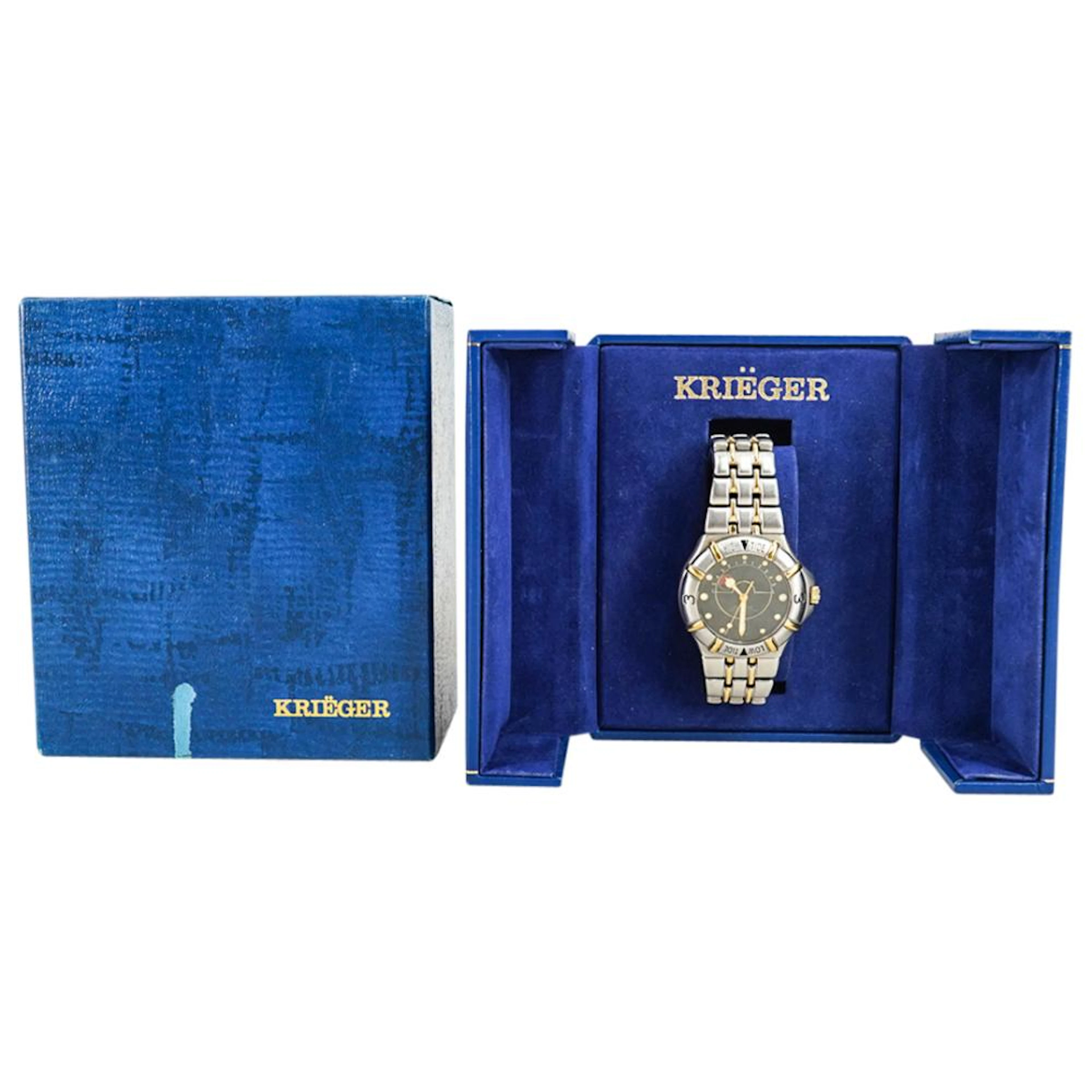 Krieger Professional Series Tidal Chronometer Watch W/ Box