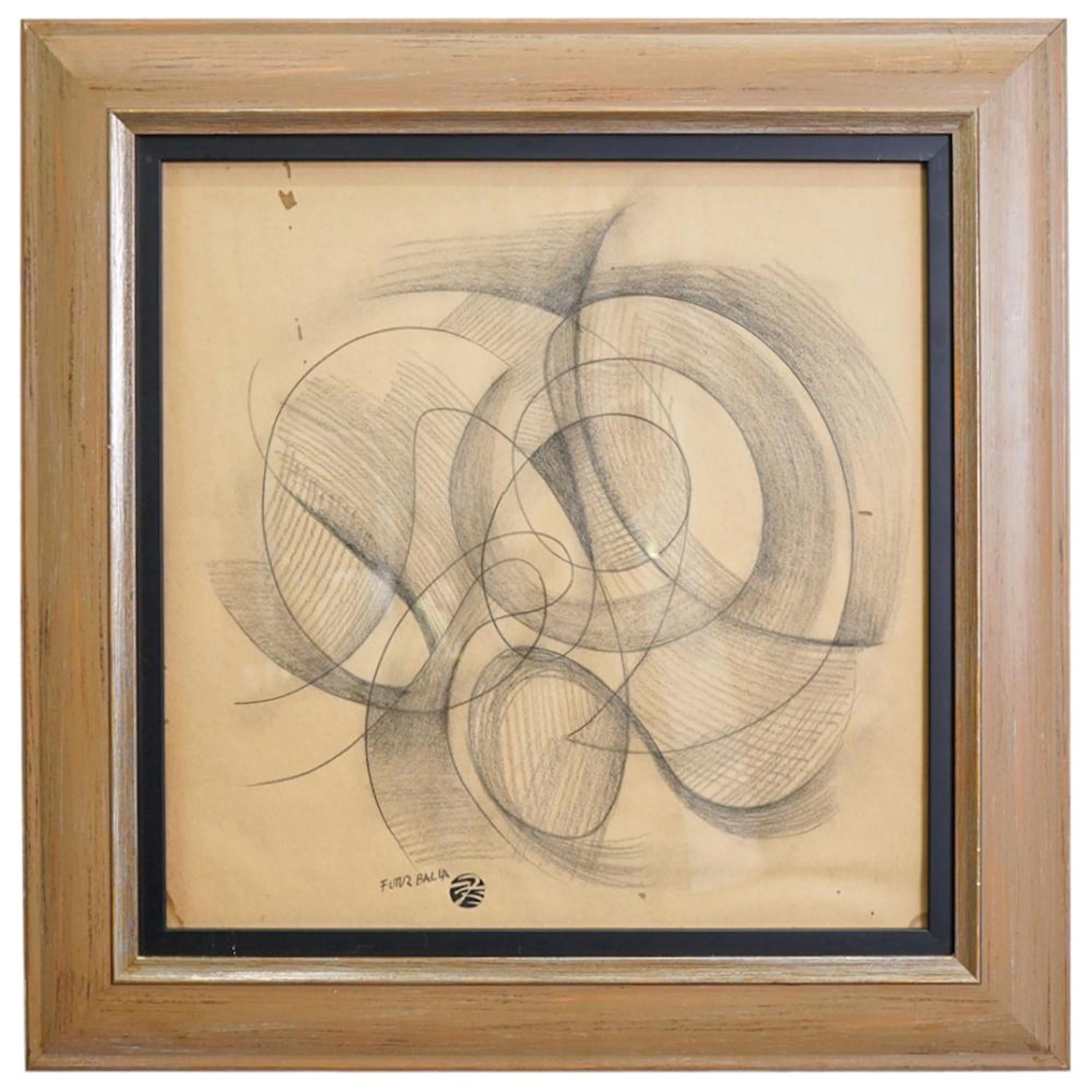 Attrib. Giacomo Balla (Italian,1871-1958) Pencil Sketch