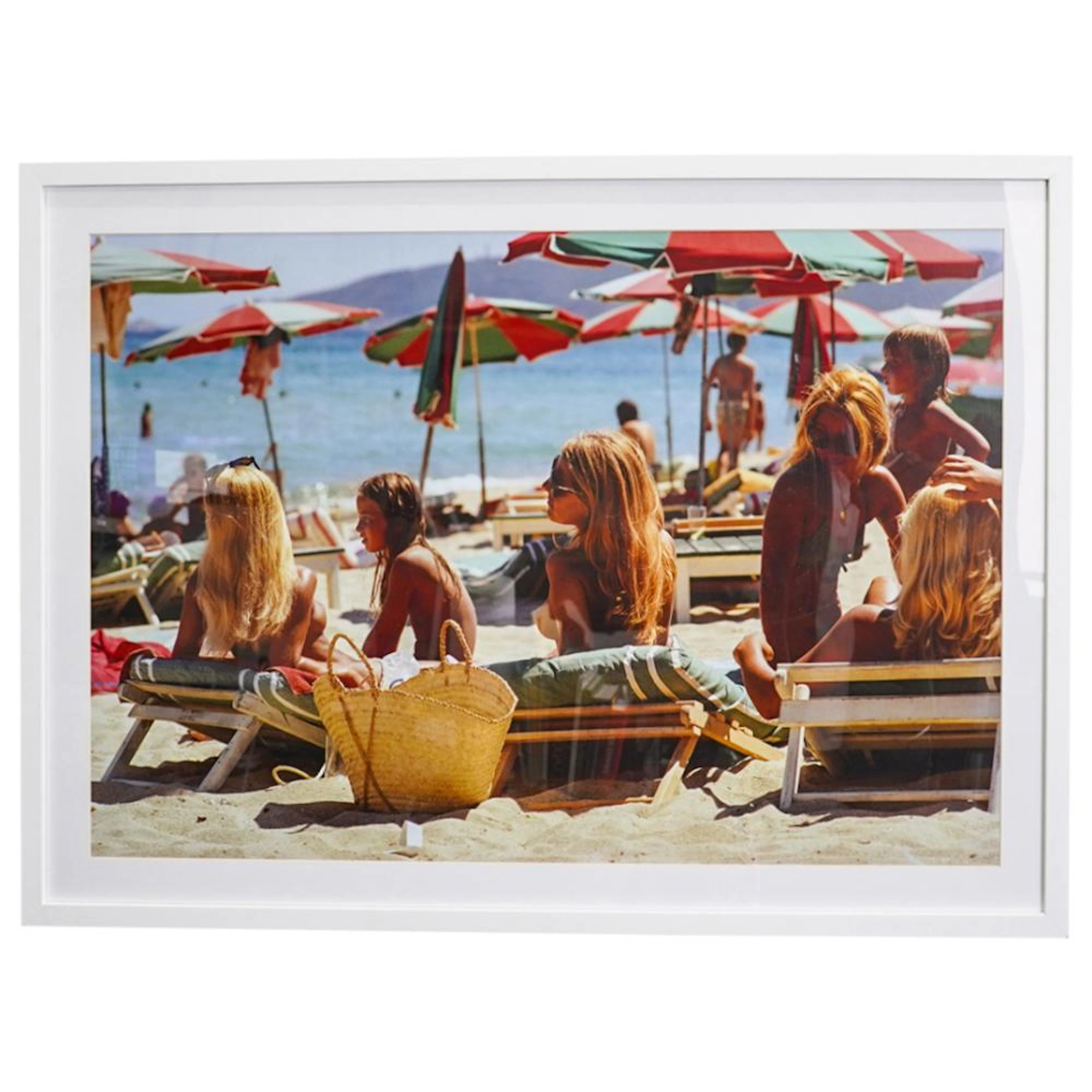 After Slim Aarons "Saint Tropez Beach" C-Type Photograph