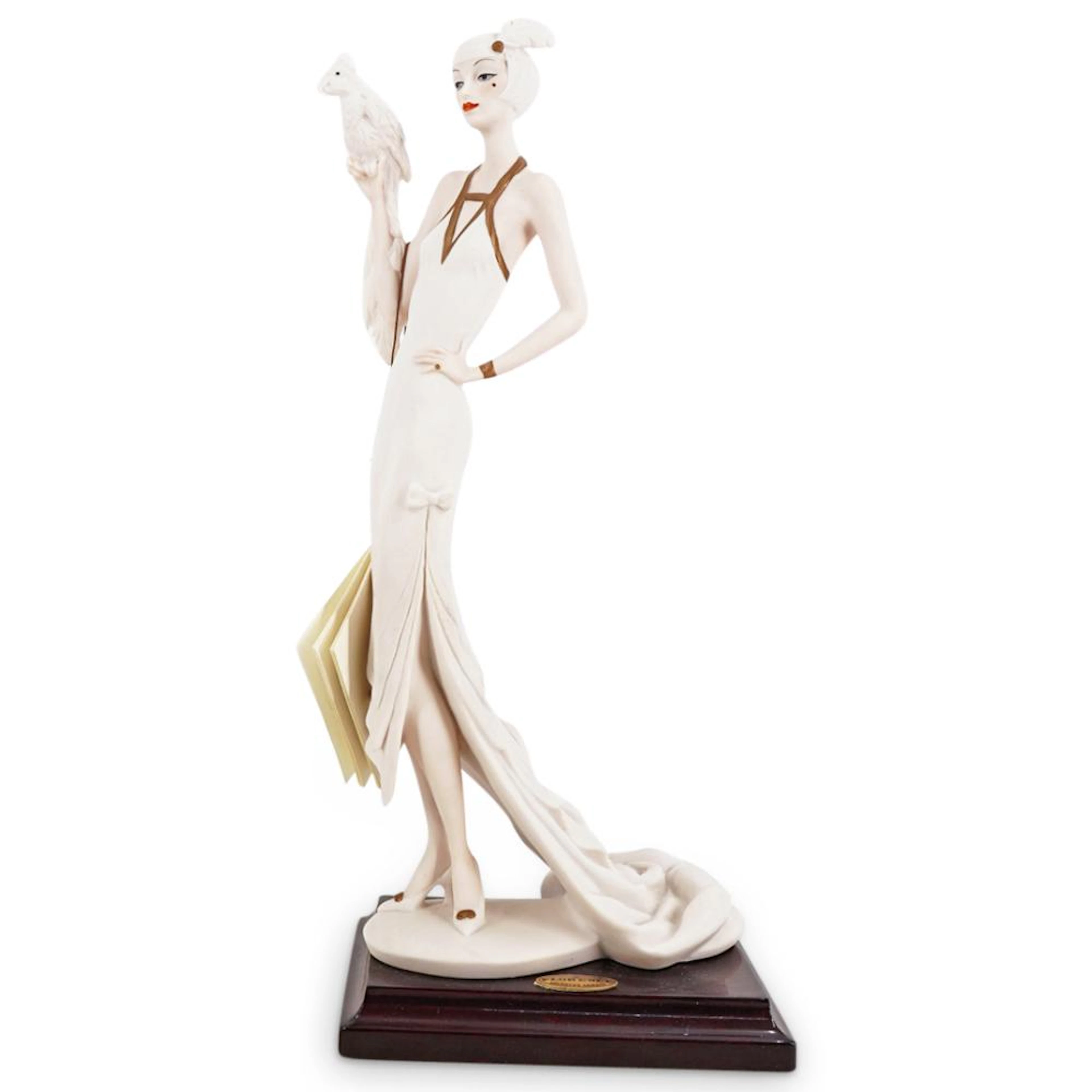G. Armani "The Parrot Bird" Capodimonte Porcelain Figurine