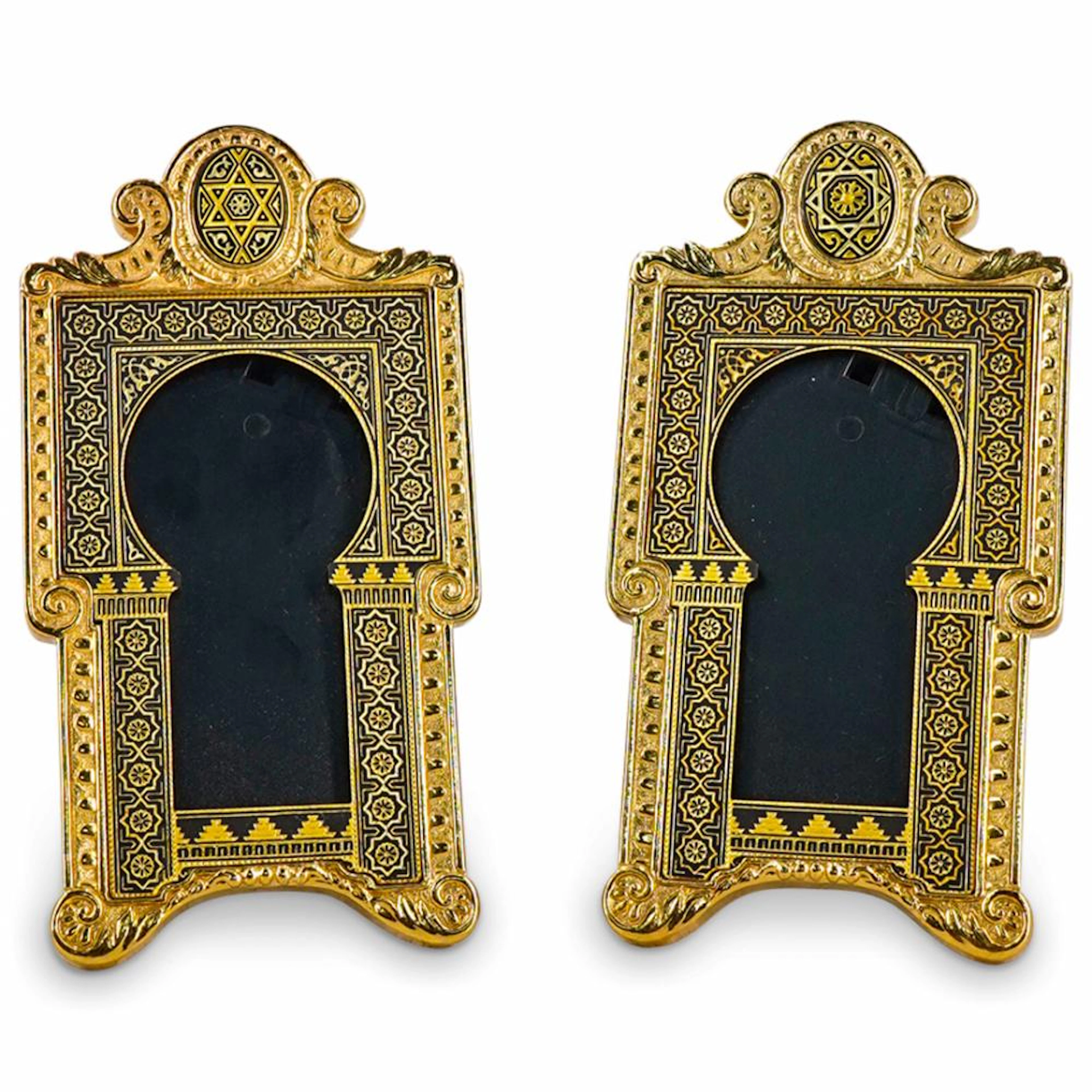Pair of Gold Plated Judaica Picture Frames