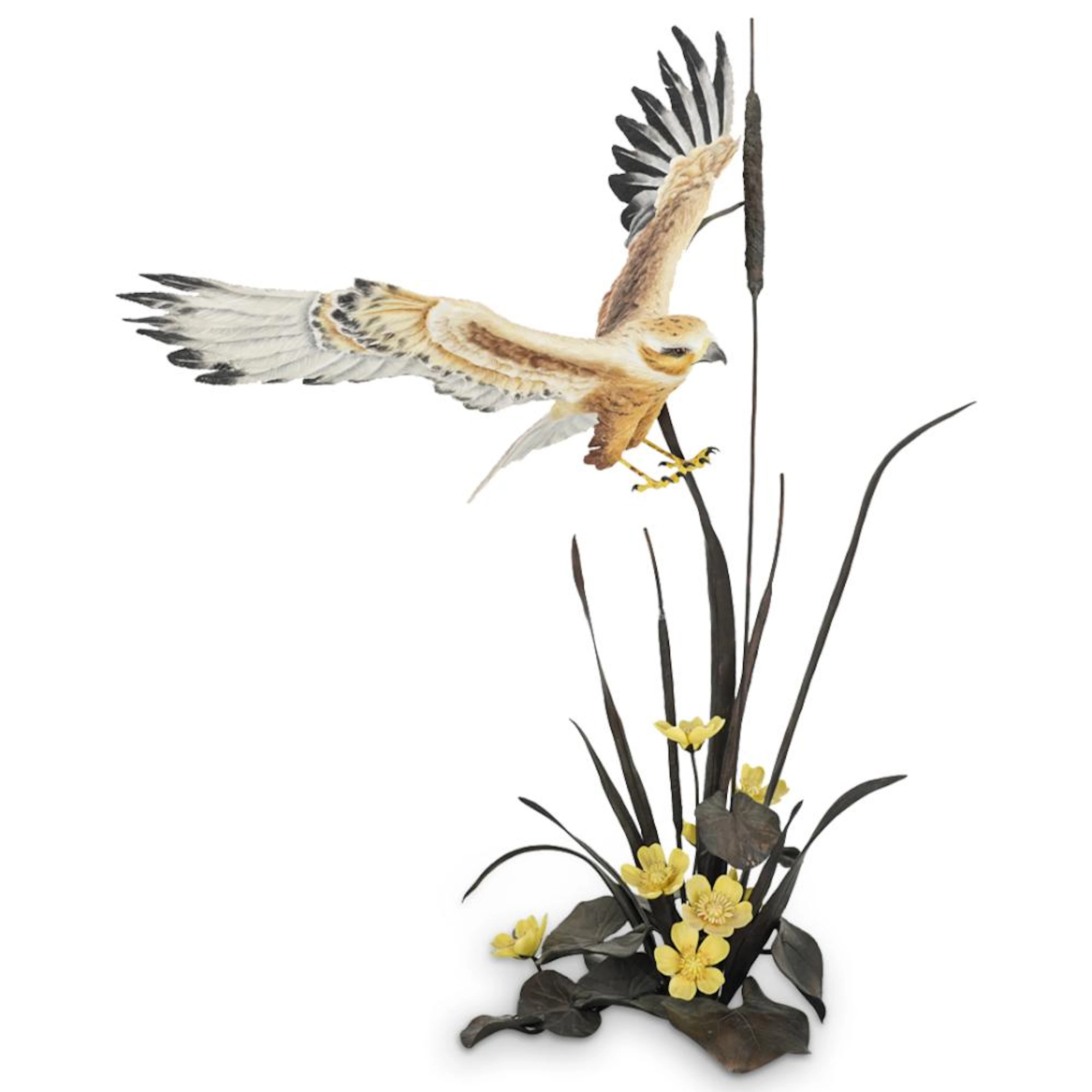 Edward Marshall Boehm (American, 1913) Porcelain & Bronze Bird Sculpture