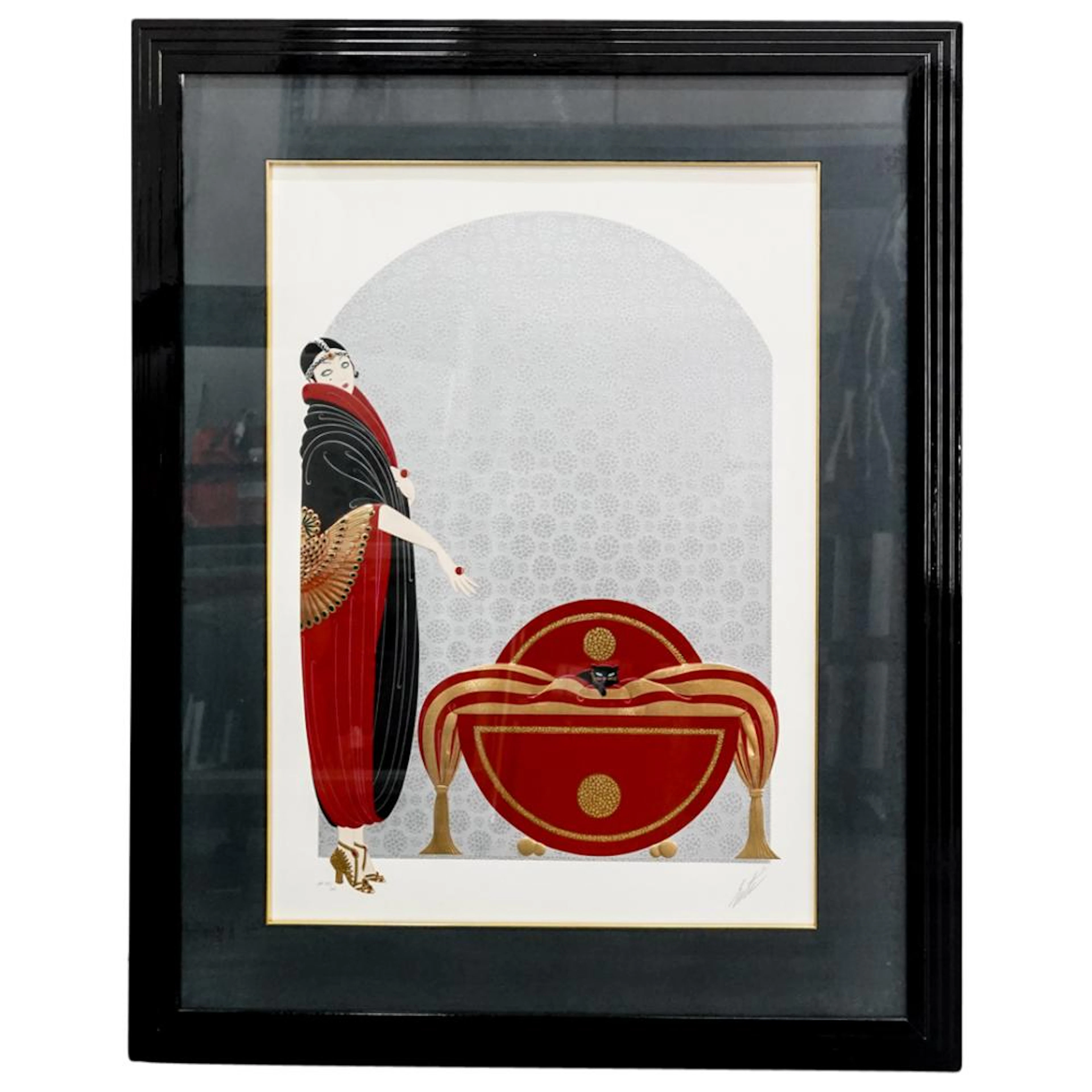 Erte (1892-1990) "Emerald Eyes" Serigraph