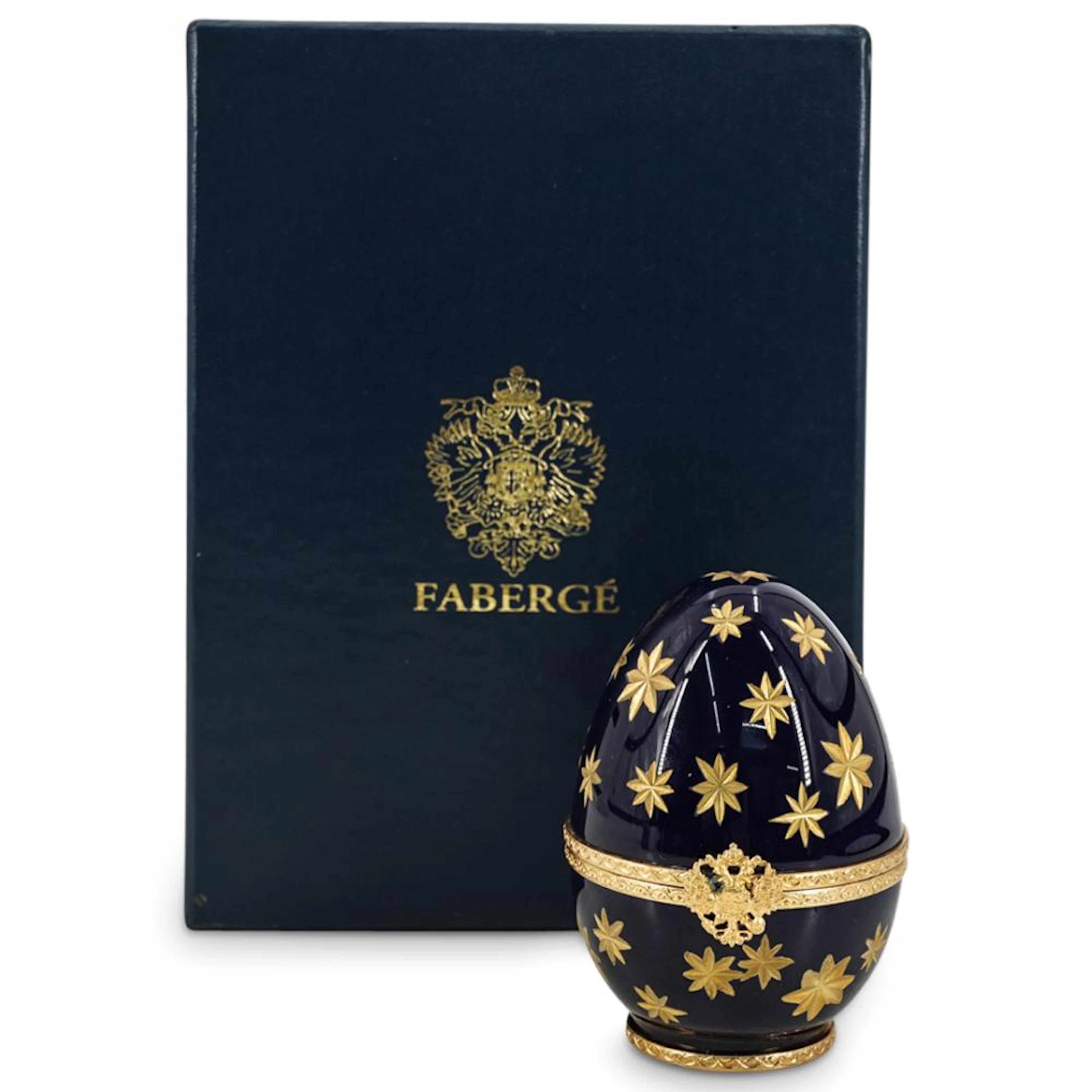 Limited Edition Imperial Faberge Limoges "American Freedom" Porcelain Egg W/Box