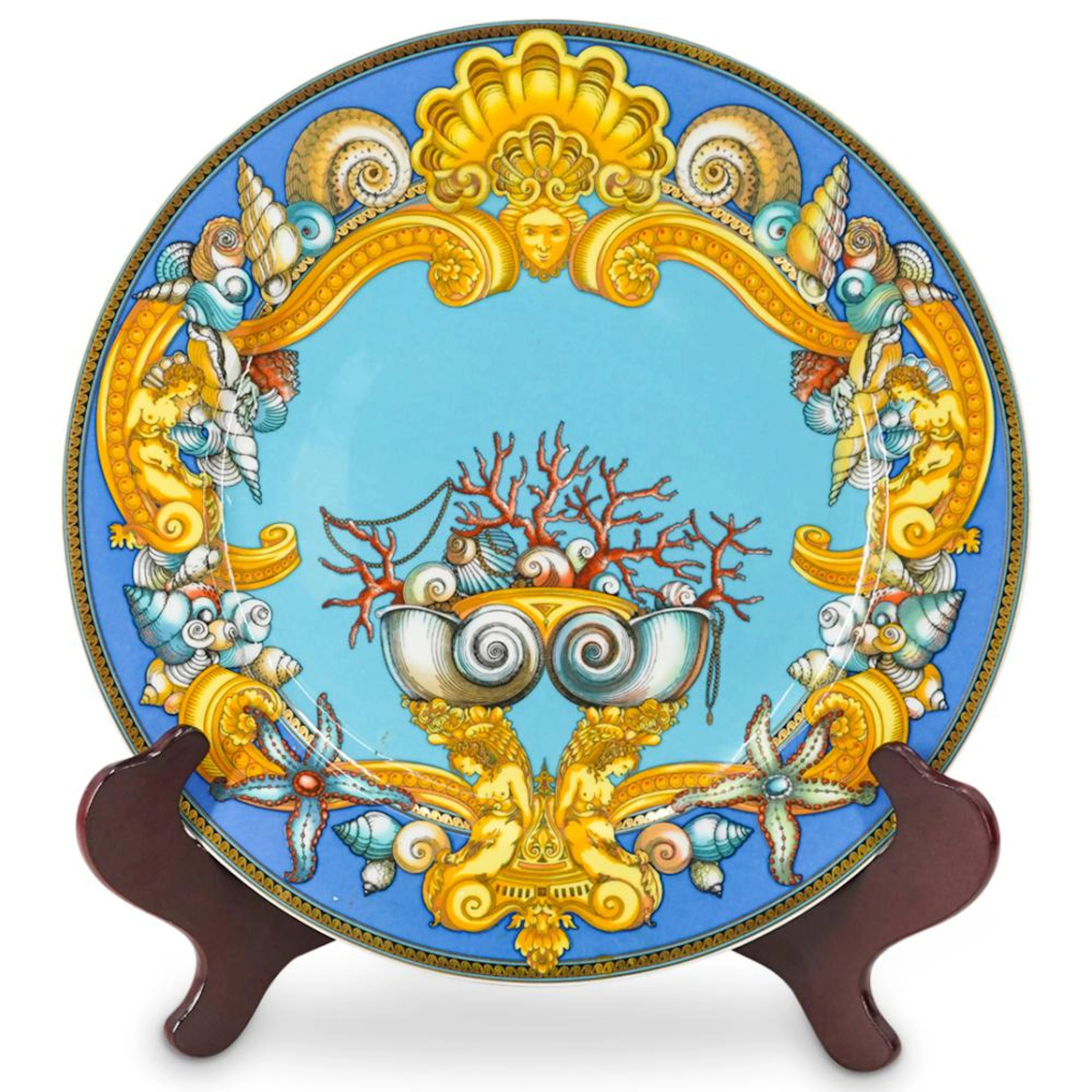 Rosenthal Versace "Tresors de La Mer" Porcelain Charger Plate