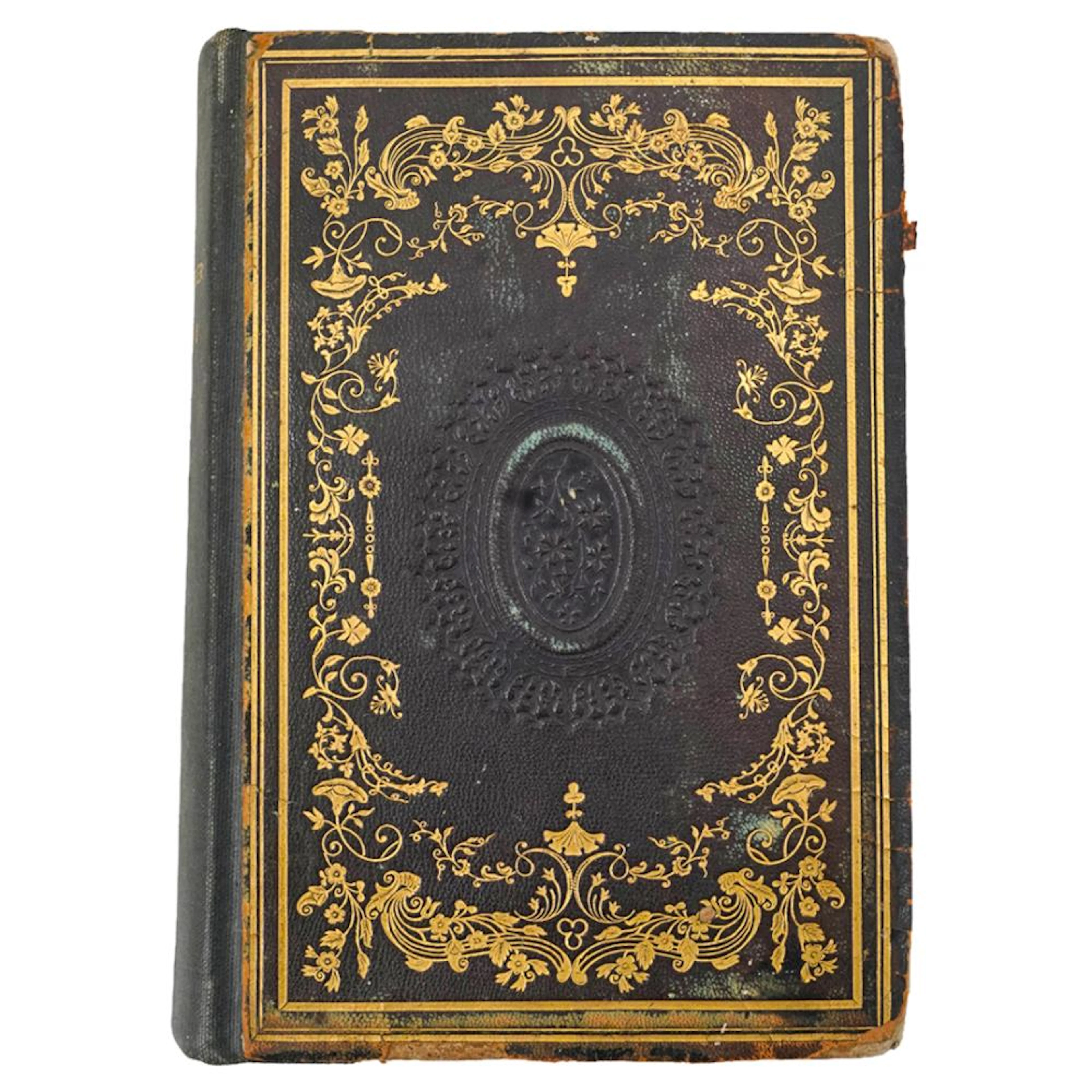 Antique "Knickerbocker Gallery" 1855 Book W/ Illustrations