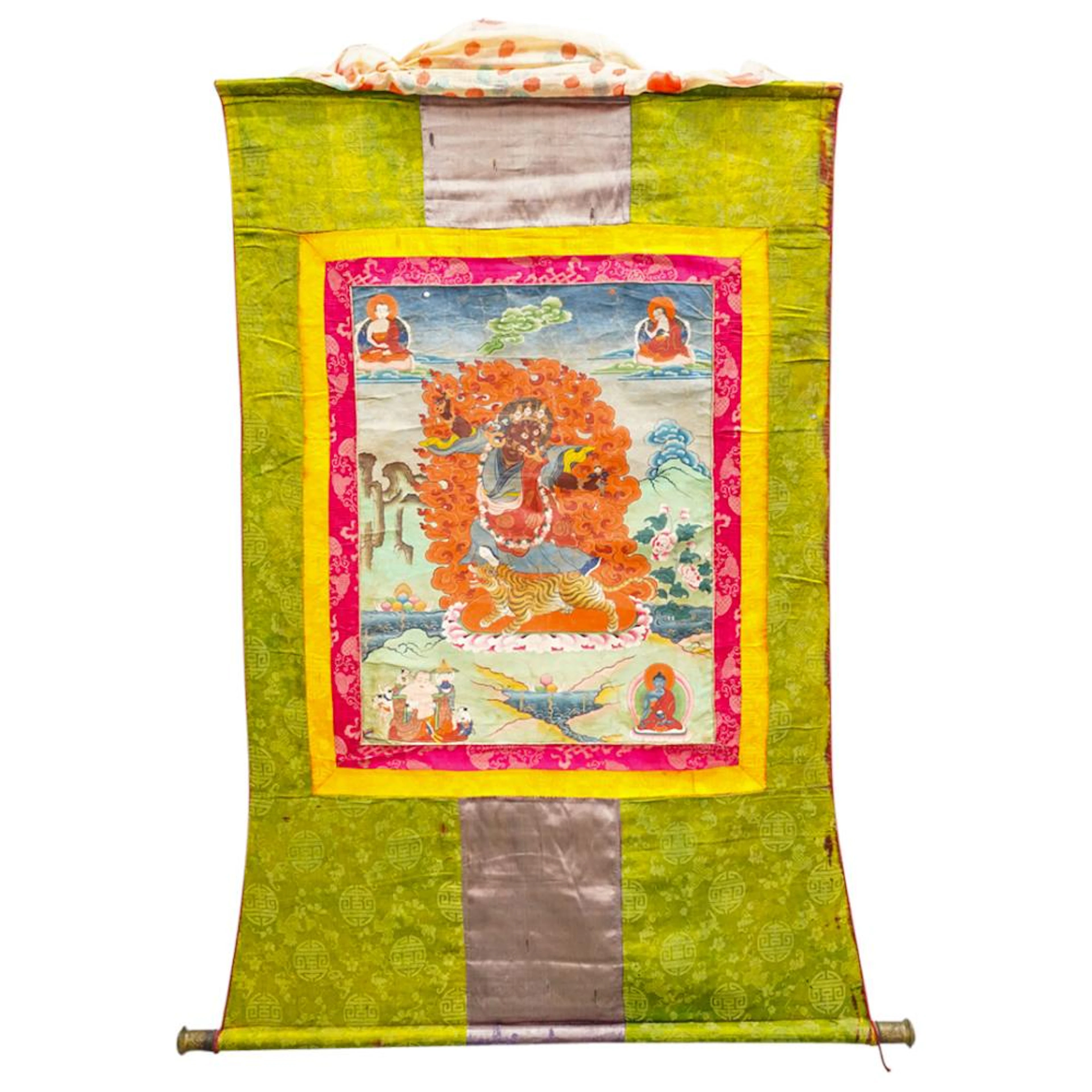 19th Century Tibetan Buddhism Vajrapani Thangka