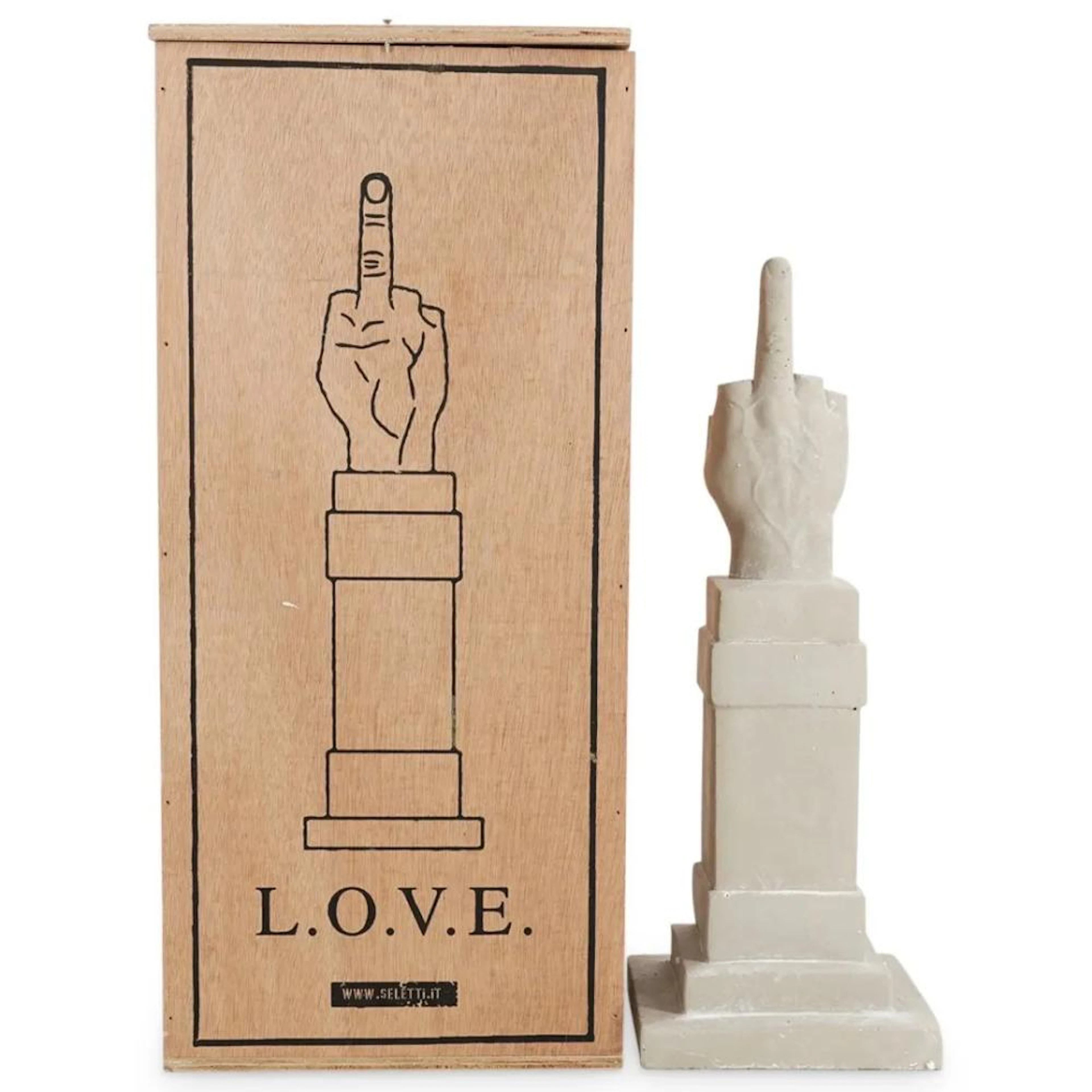 Maurizio Cattelan L.O.V.E. Concrete Statue