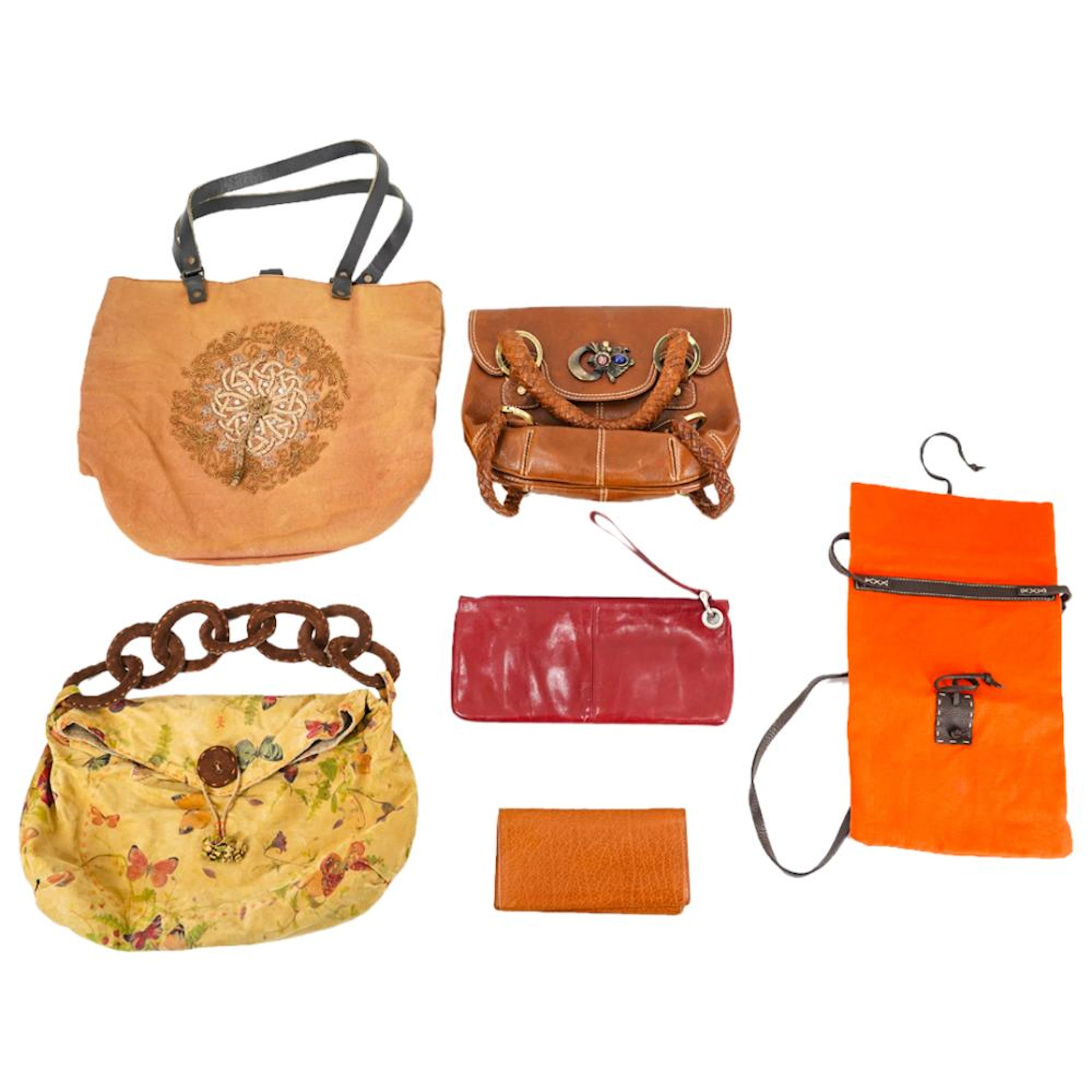 (6 Pc) Vintage Assorted Ladies Bag Grouping Set