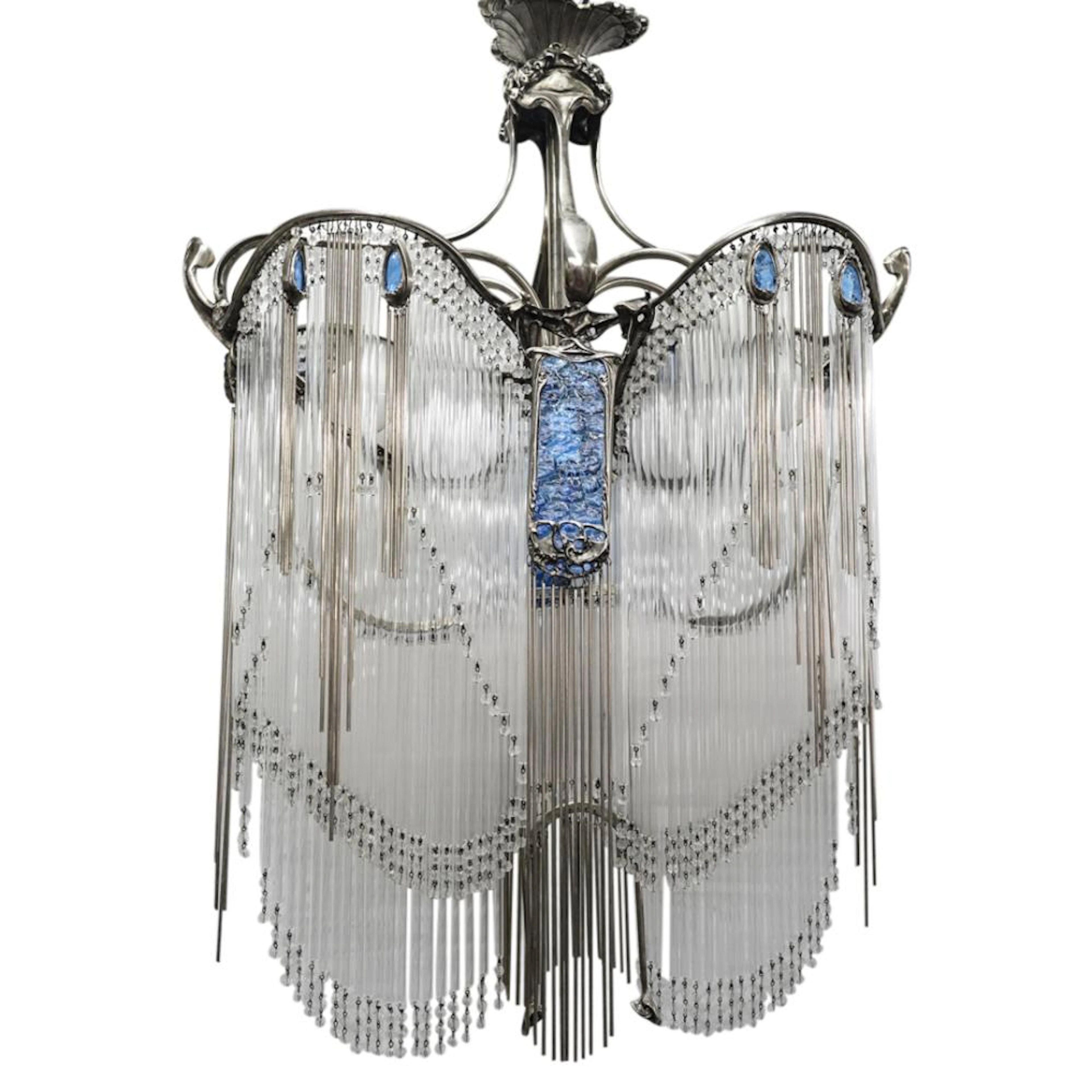 Hector Guimard Art Nouveau Chandelier
