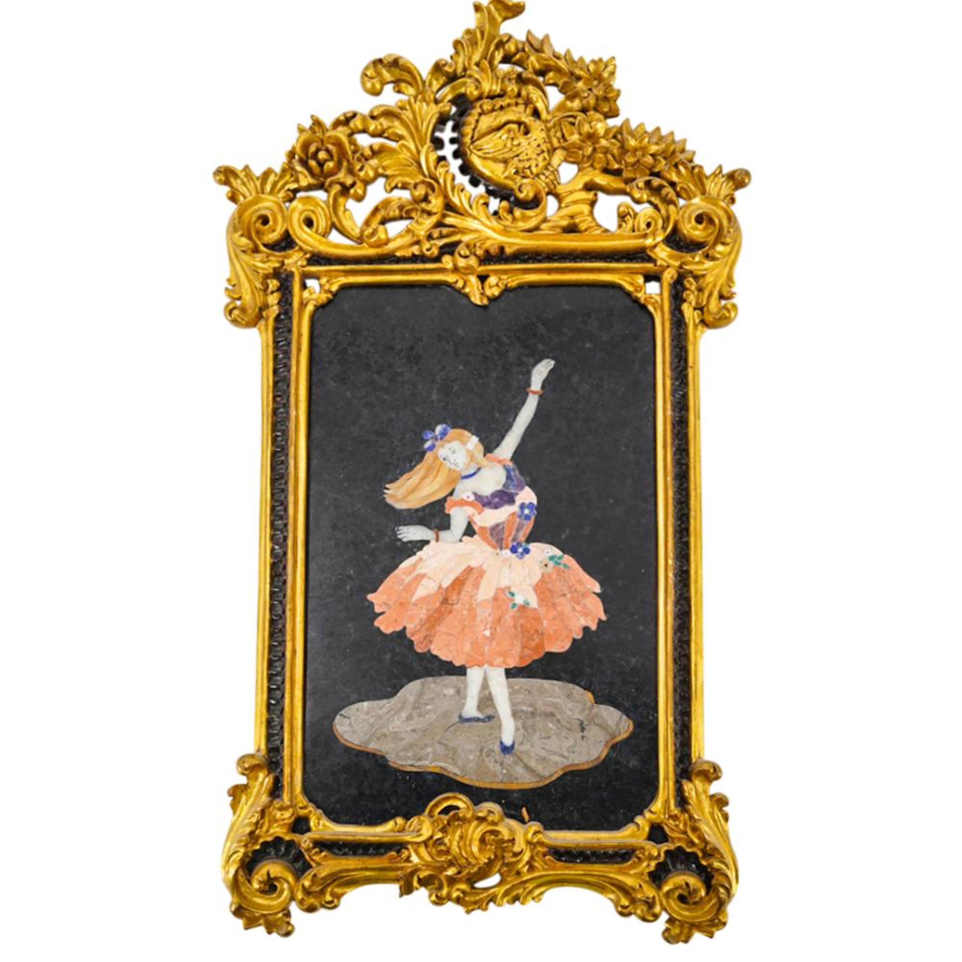 Vintage Italian Pietra Dura Ballet Dancer