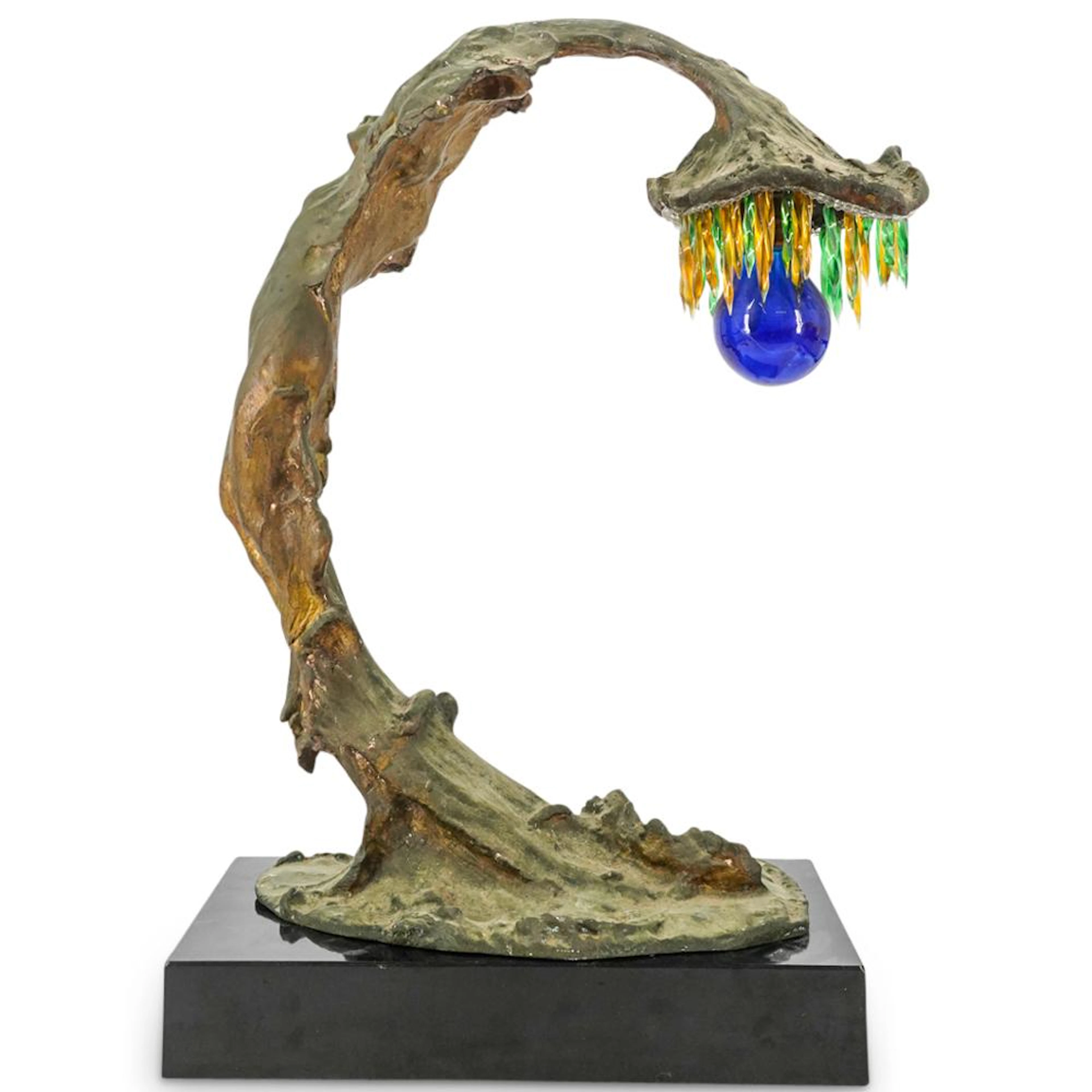 Paul Louis emile Loiseau-Rousseau (French, 1861-1927) Bronze Lamp