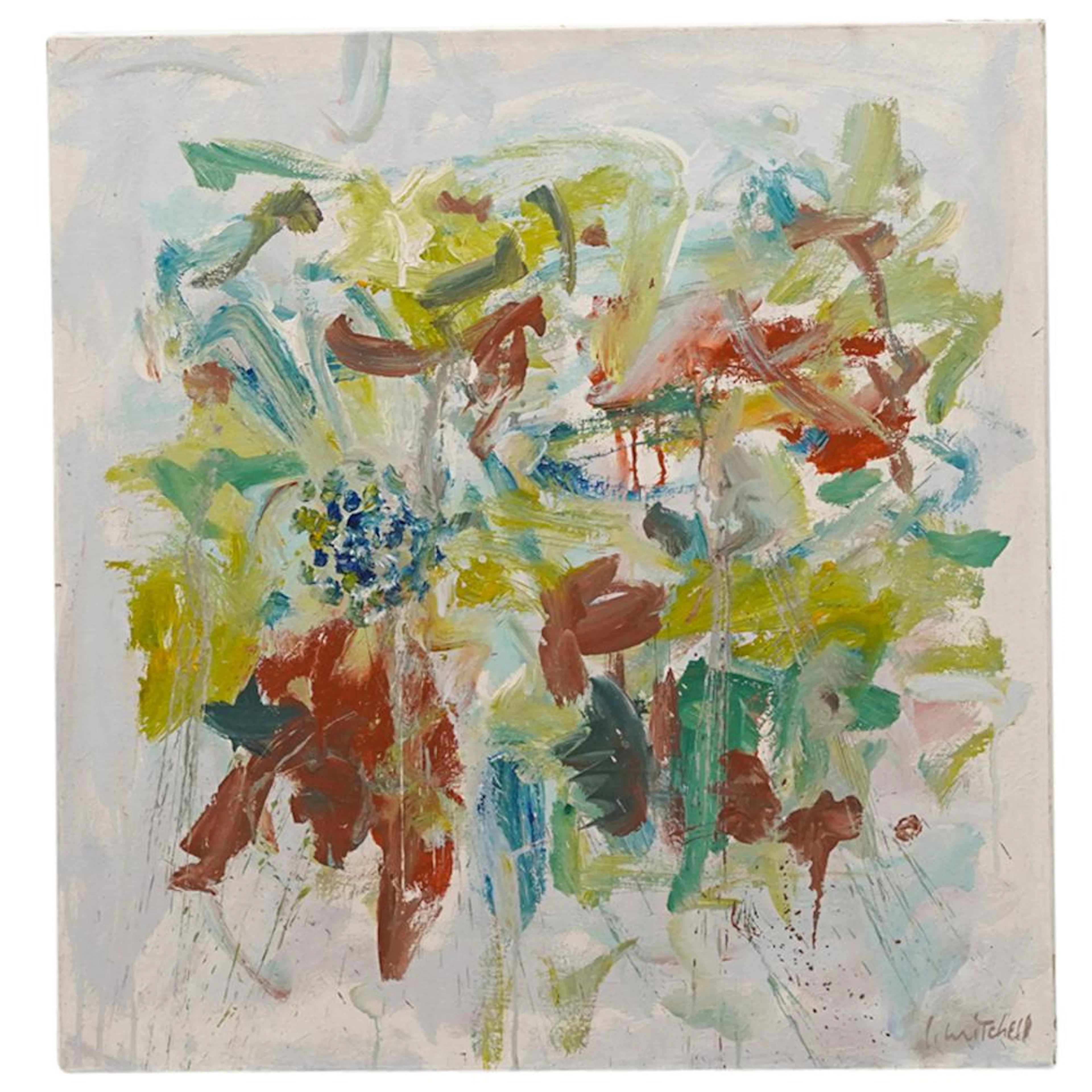 After Joan Mitchell (1925-1992) Abstract Oil On Canvas