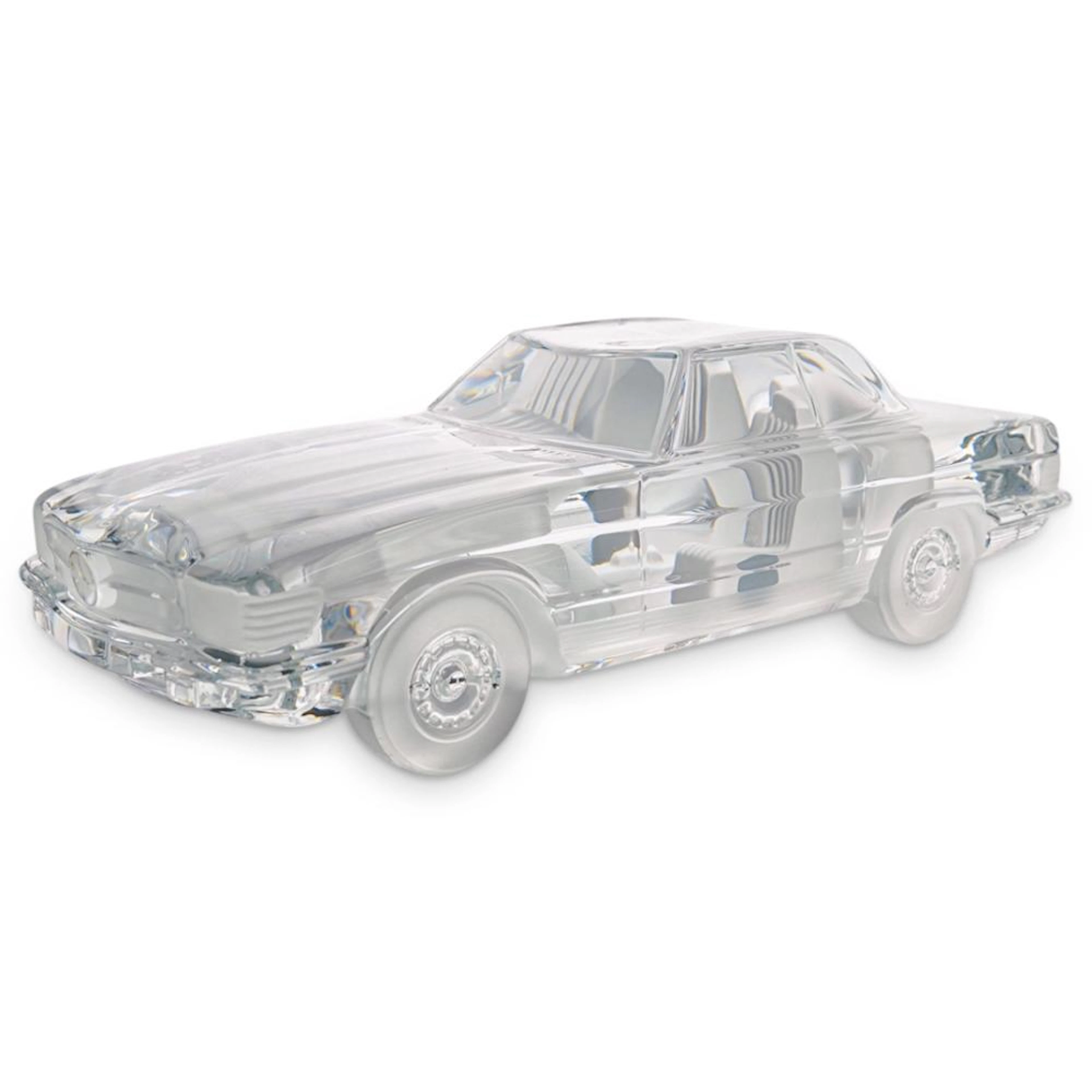Large Daum Crystal Mercedes SL 500 Car Sculpture